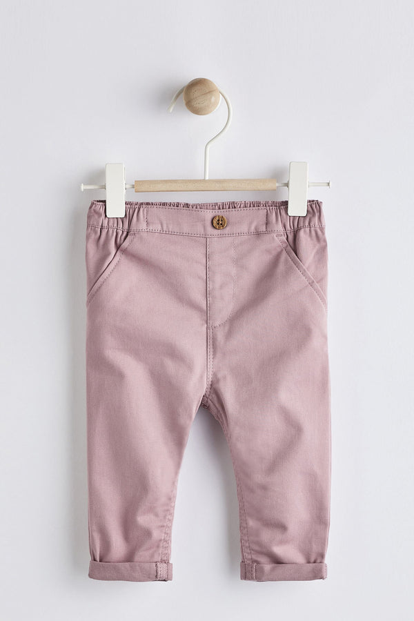 Lilac Purple Woven Baby Chinos