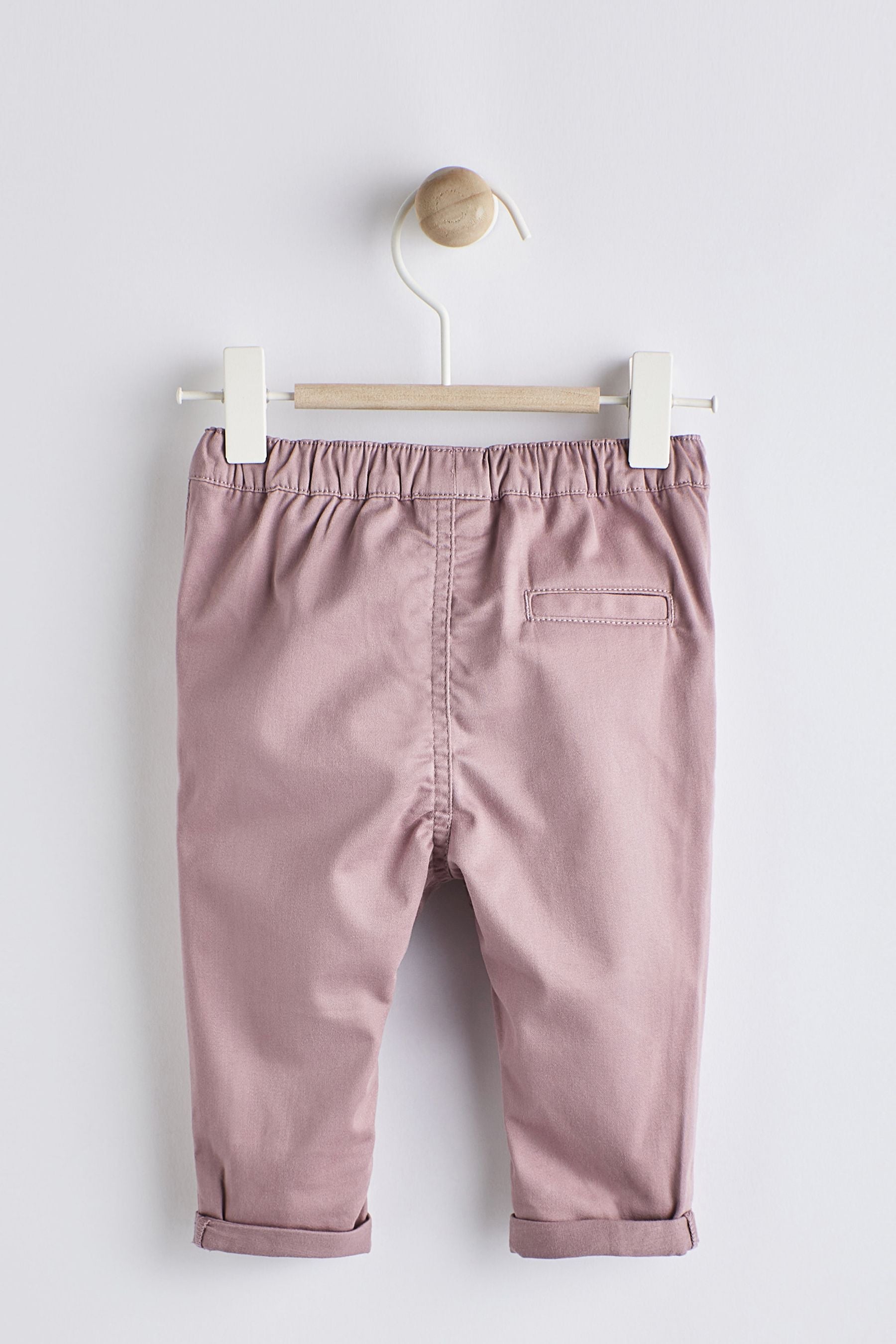 Lilac Purple Woven Baby Chinos