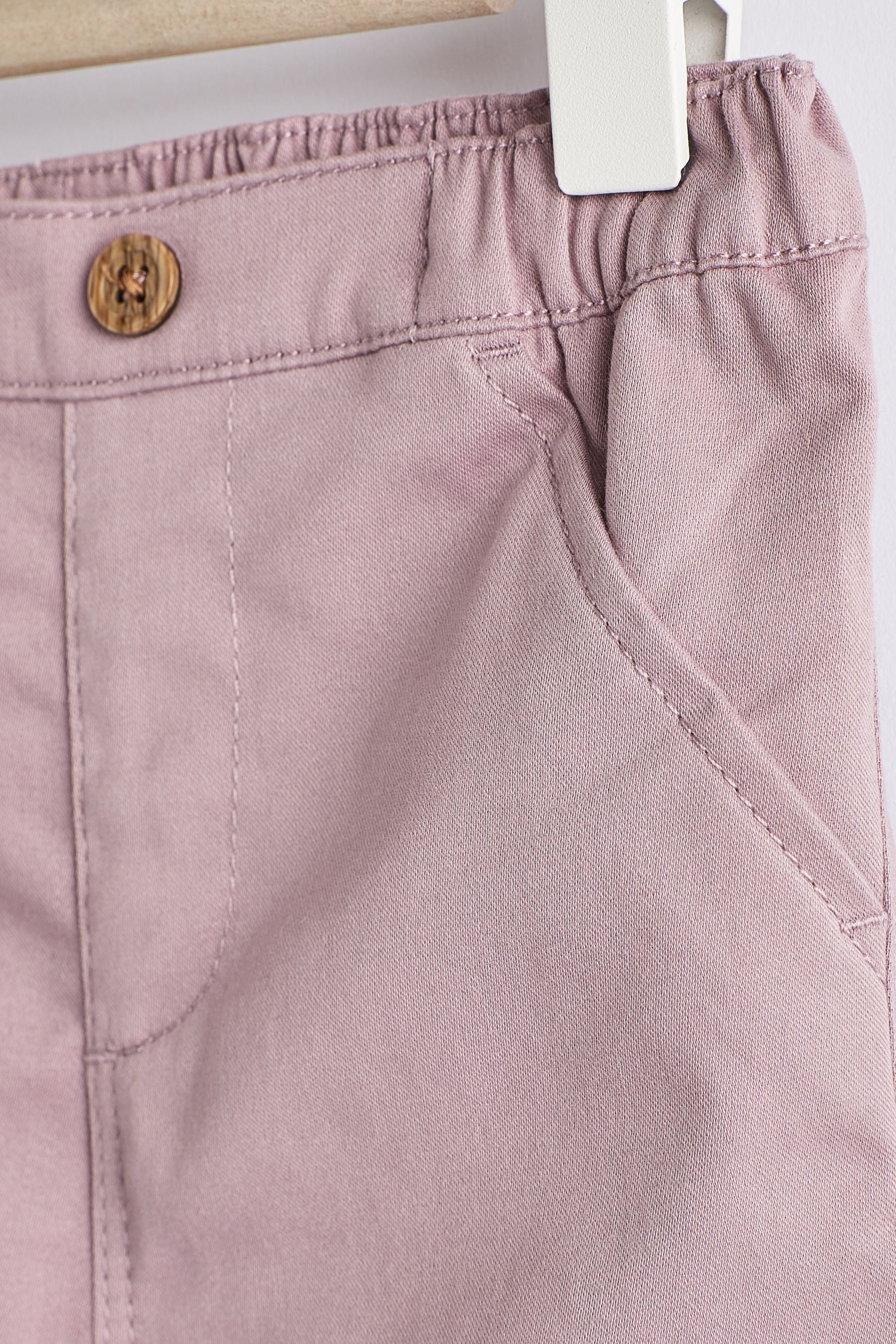 Lilac Purple Woven Baby Chinos