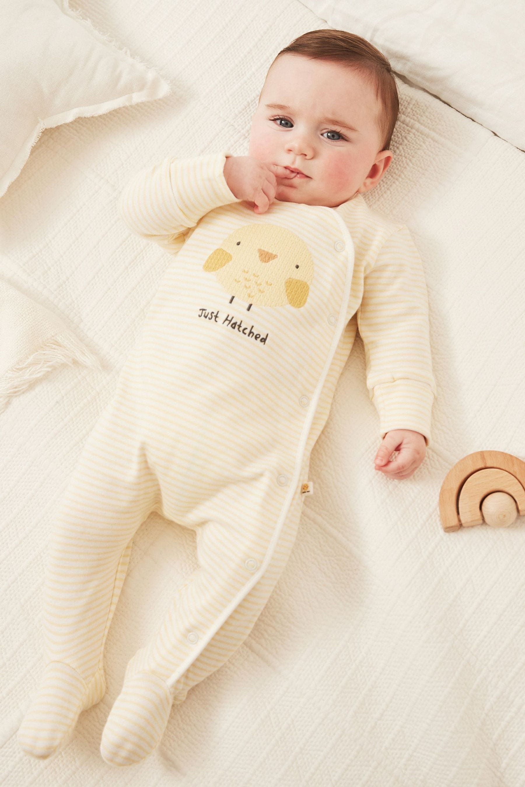 Yellow Chick Character Sleepsuit (0-9mths)