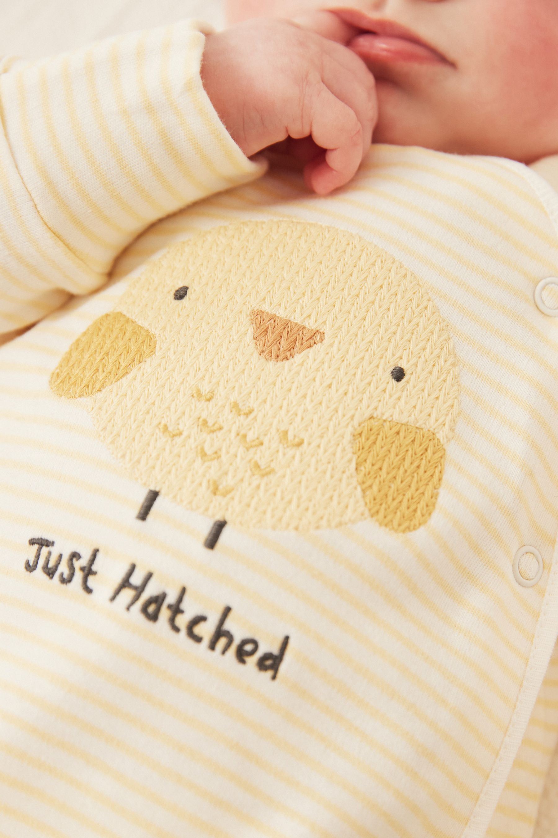 Yellow Chick Character Sleepsuit (0-9mths)