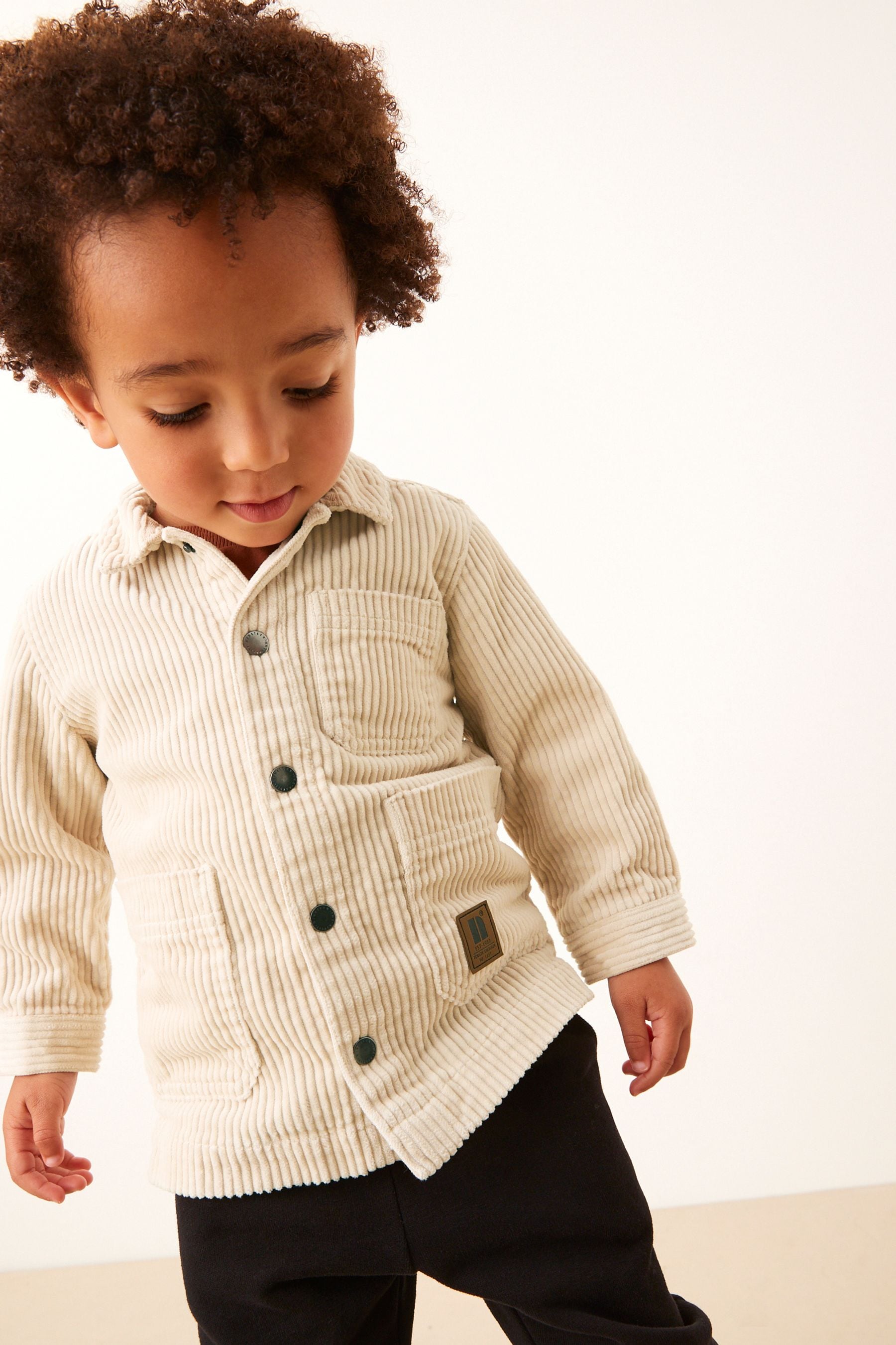 Ecru Cream Corduroy Shacket (3mths-9yrs)