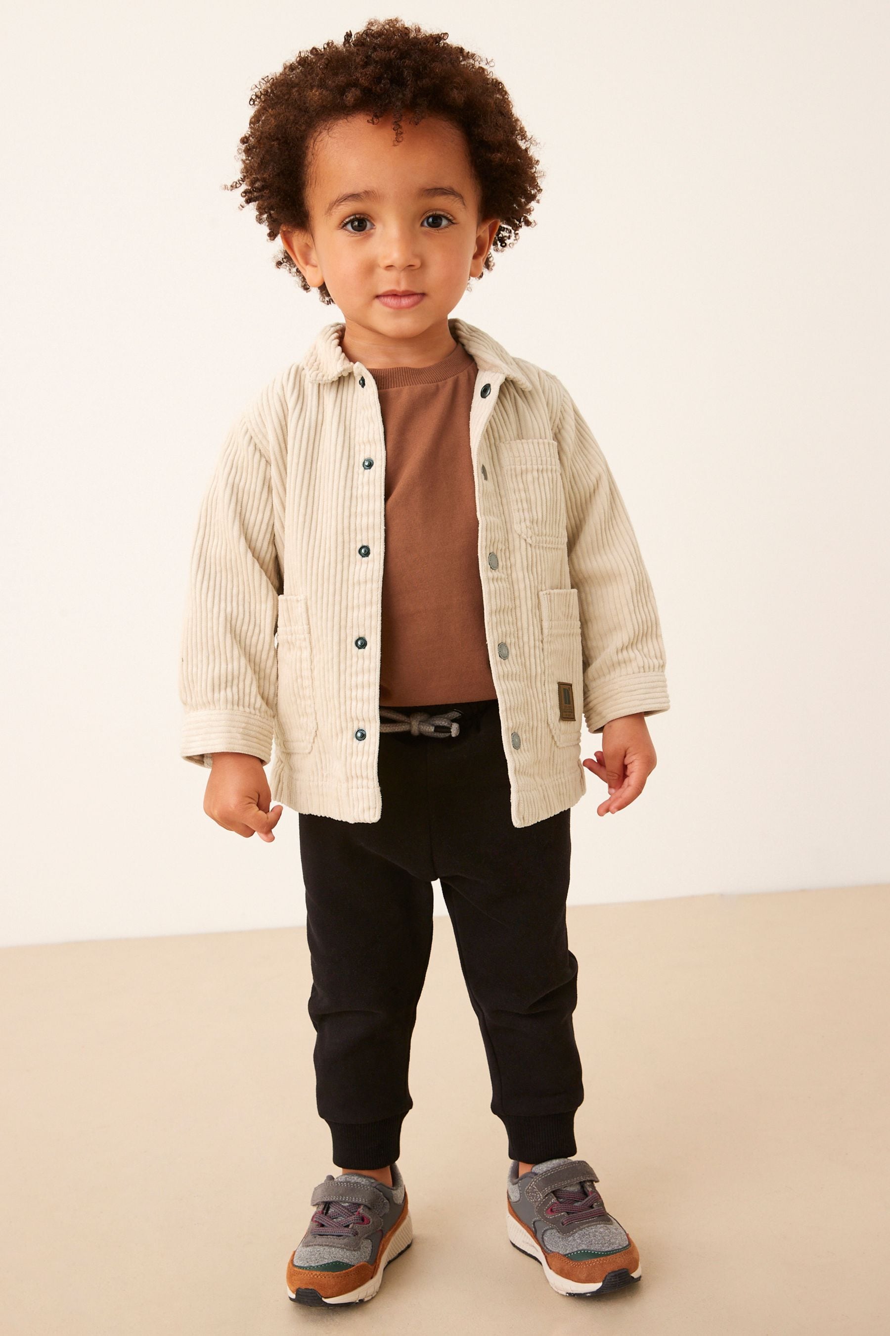 Ecru Cream Corduroy Shacket (3mths-9yrs)