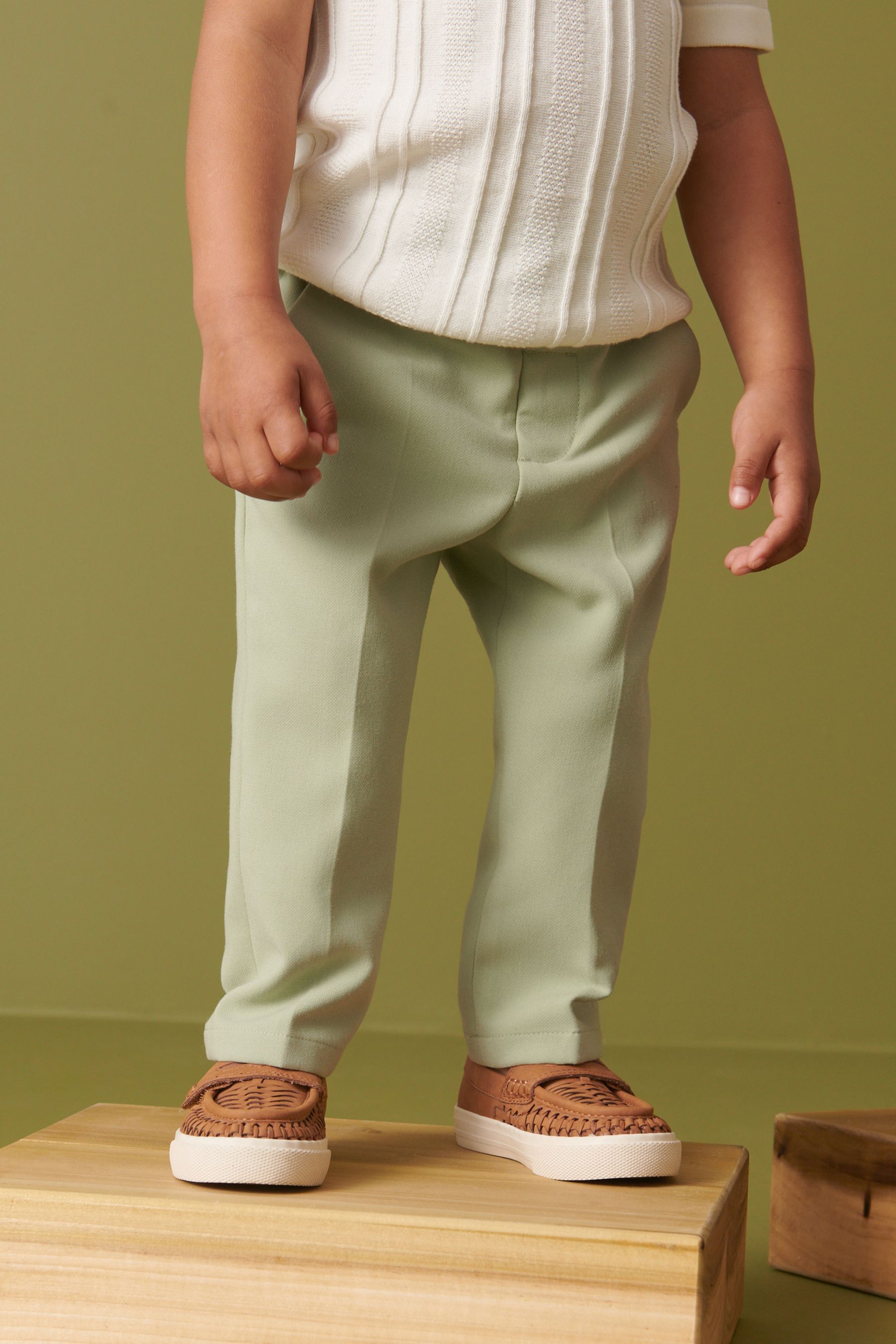 Sage Green Formal Trousers (3mths-7yrs)