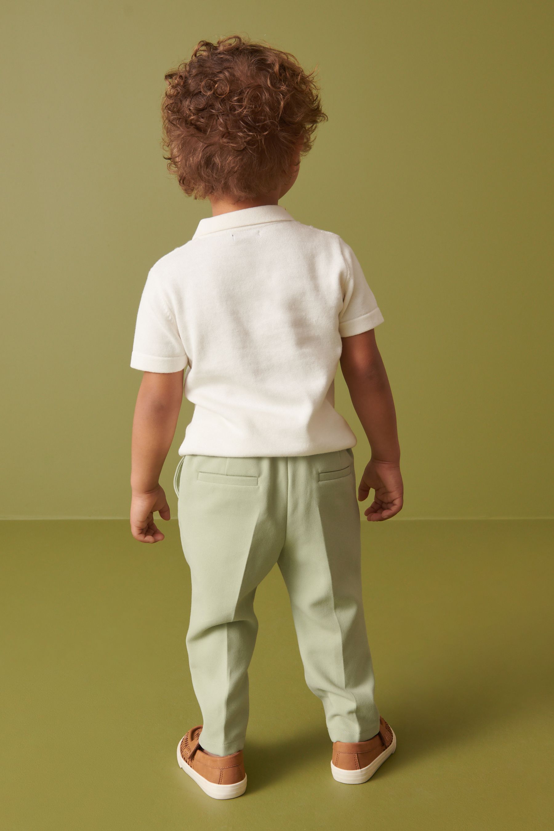 Sage Green Formal Trousers (3mths-7yrs)