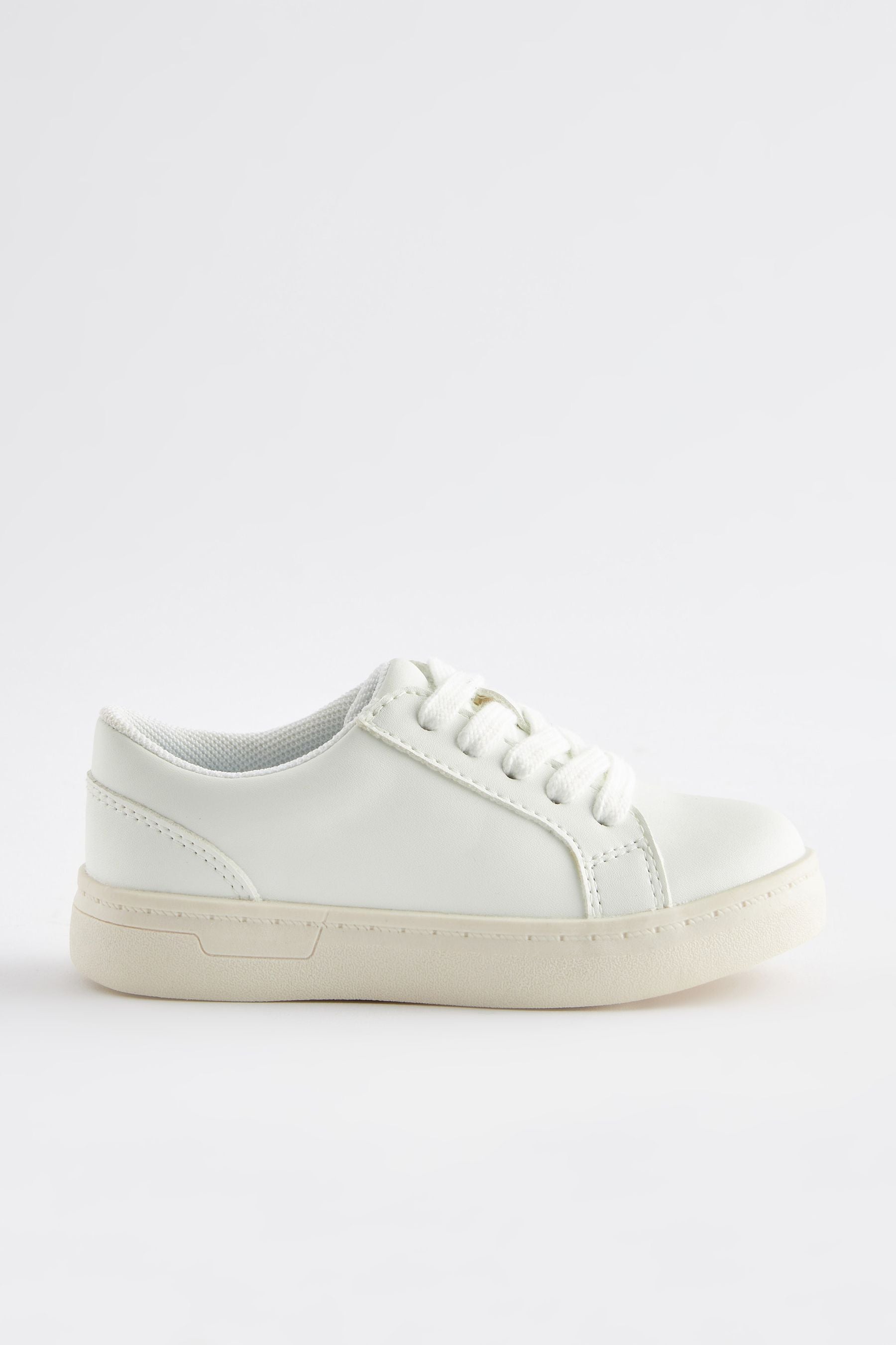 White Lace-Up Shoes