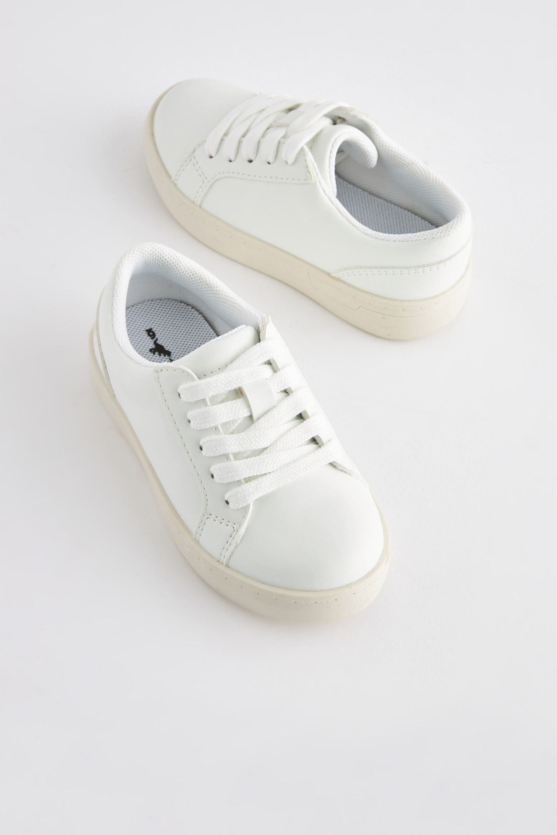 White Lace-Up Shoes