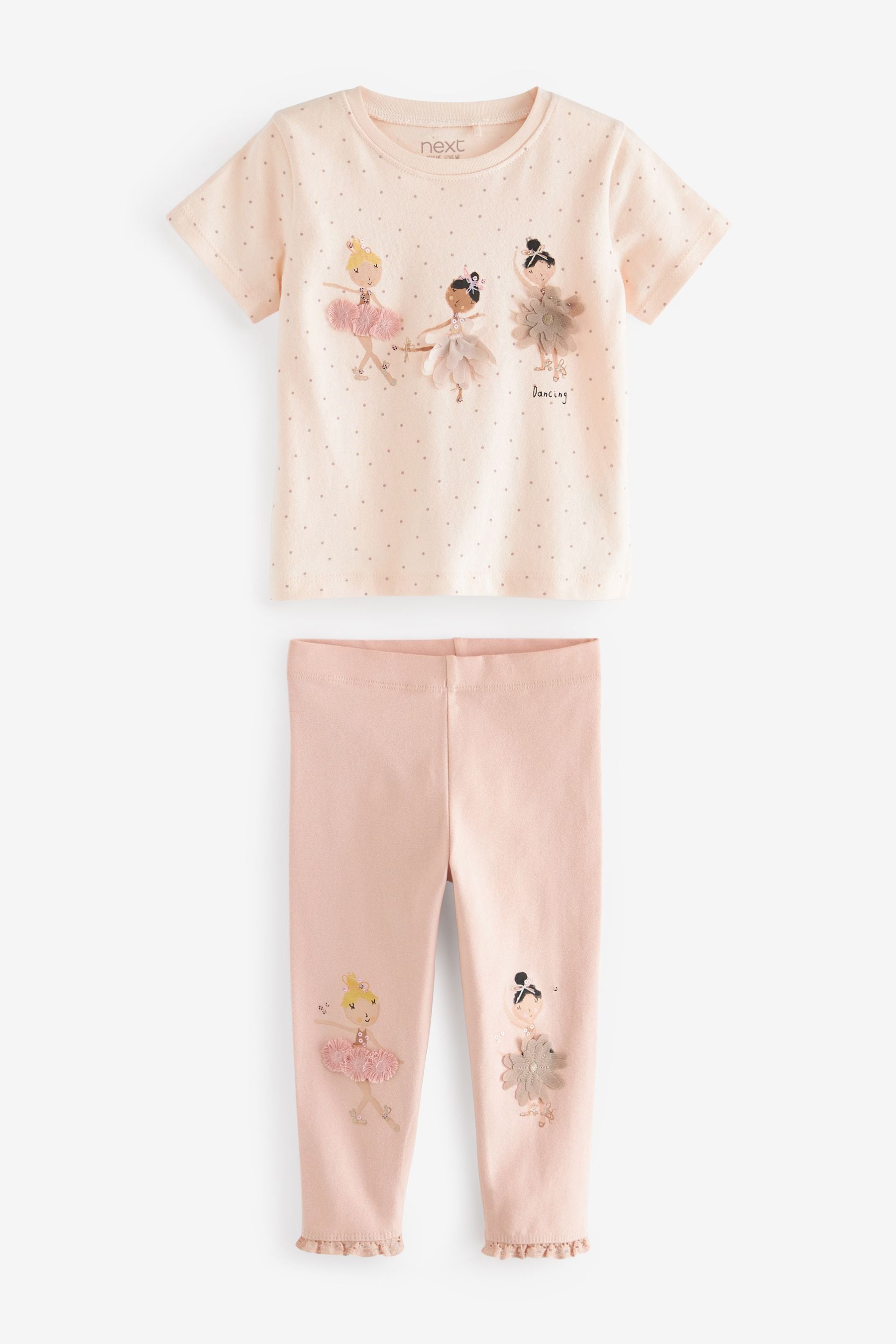 Pink Ballerina T-Shirt and Legging Set (3mths-7yrs)