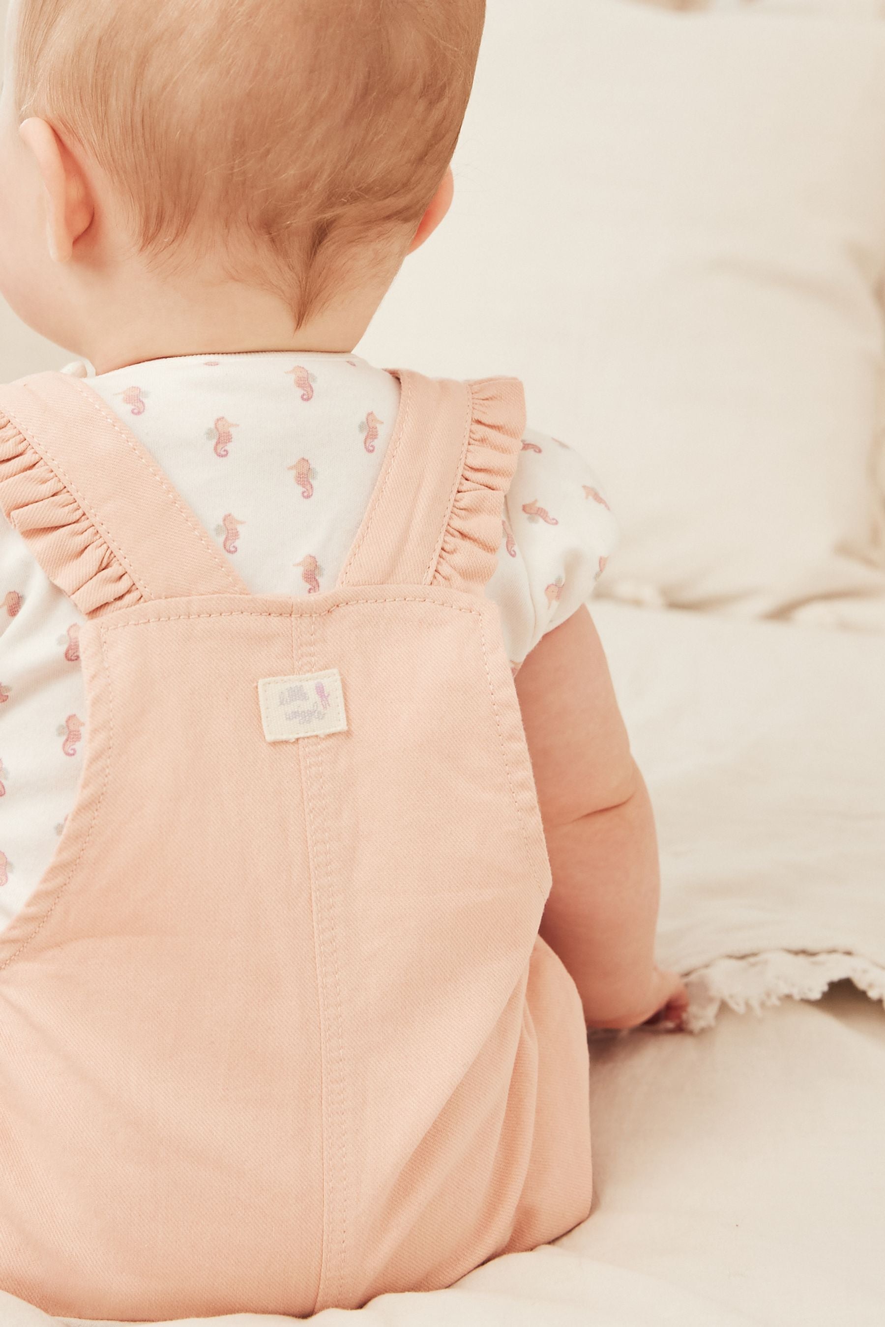 Pink Character Baby Dungarees (0mths-2yrs)