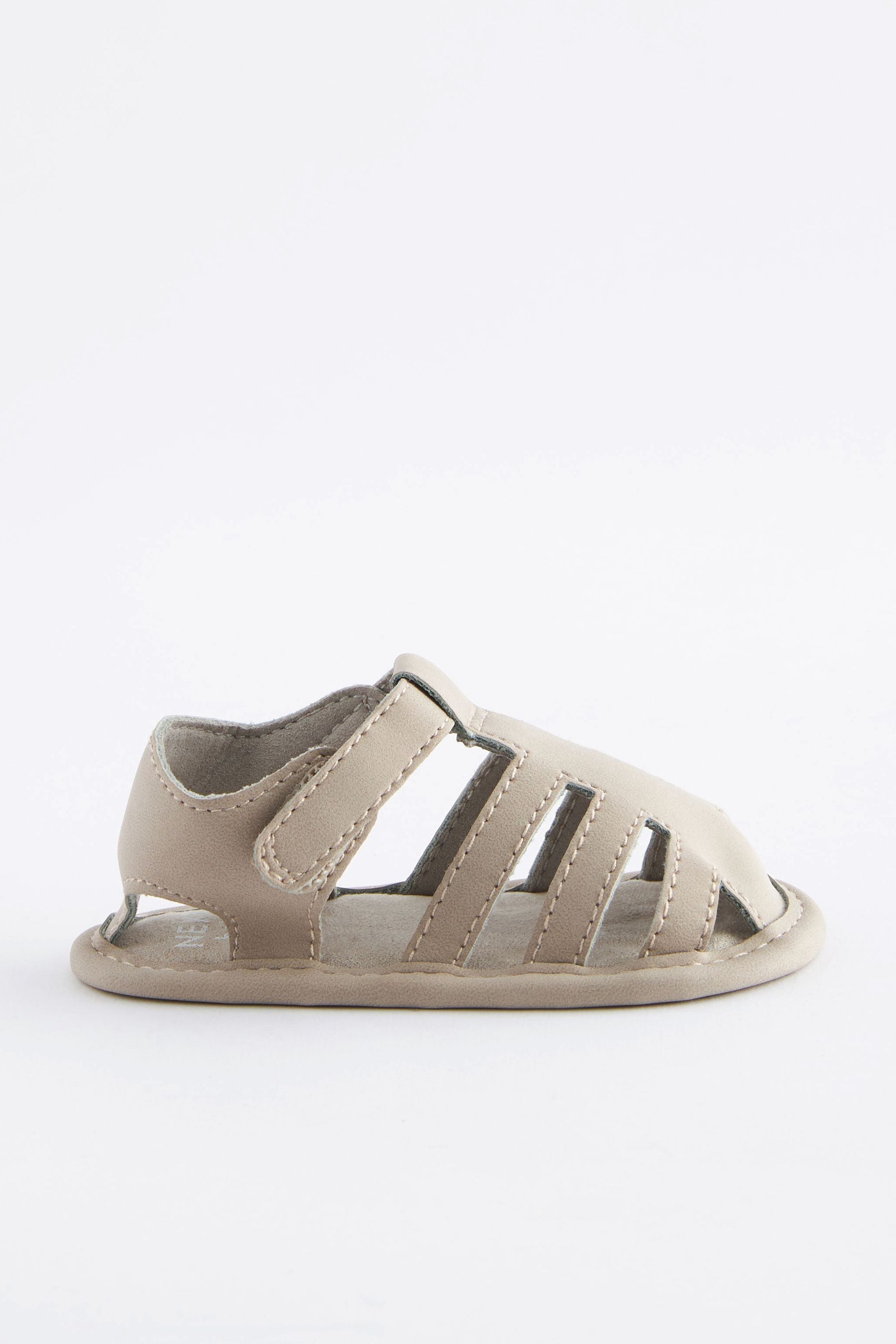 Cream Closed Toe Baby Sandals (0-24mths)