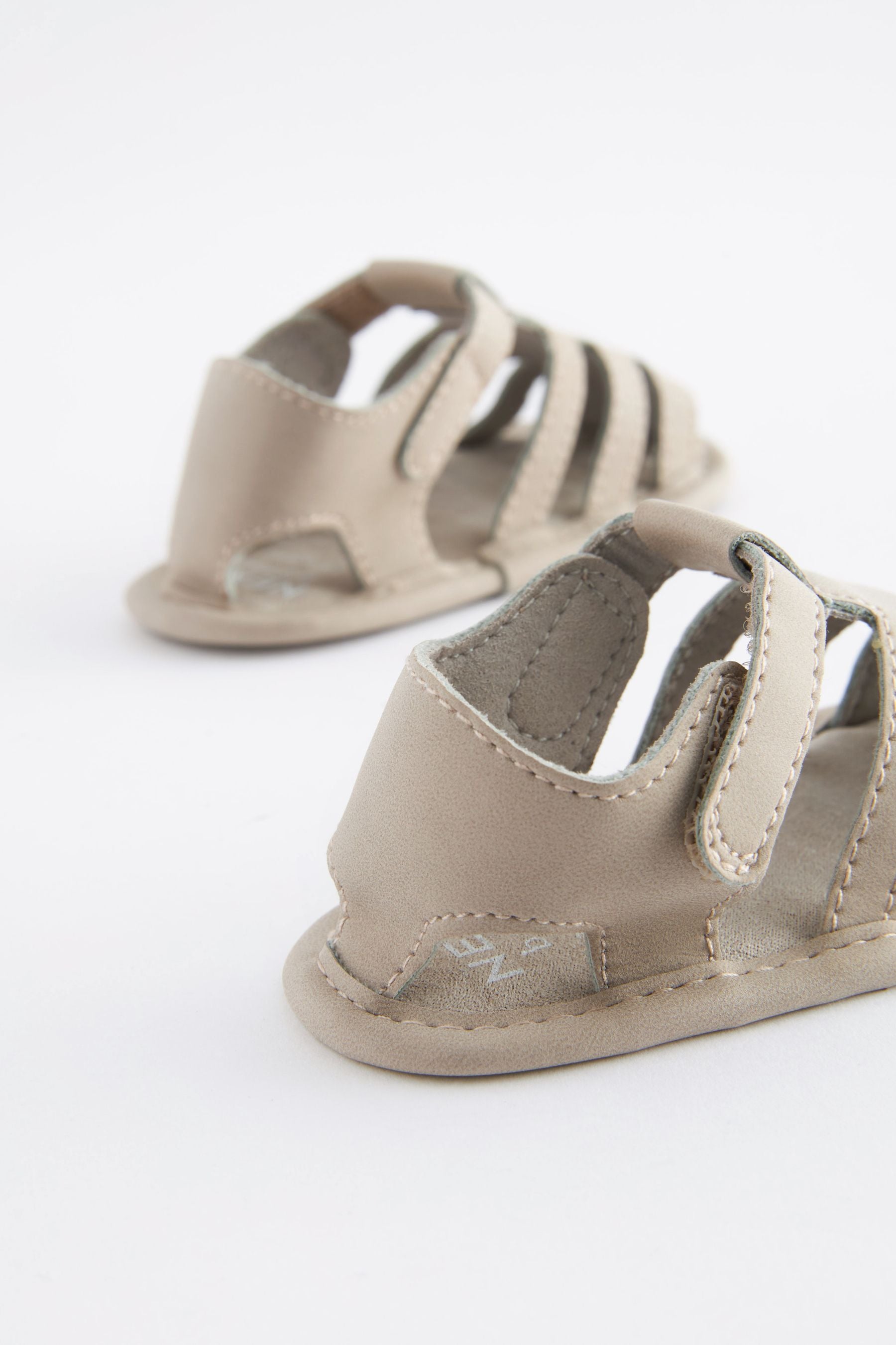 Cream Closed Toe Baby Sandals (0-24mths)