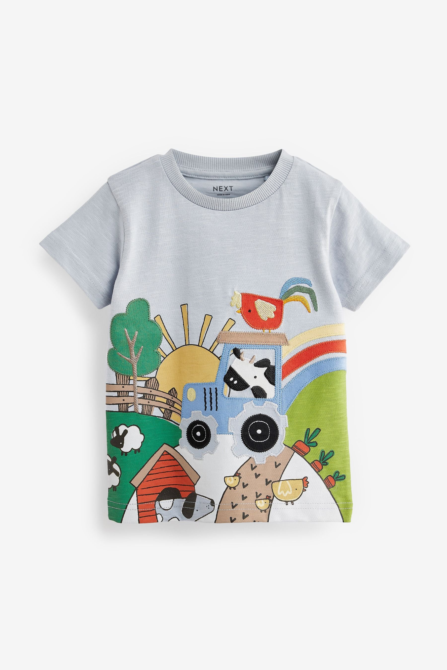 Blue Farm Short Sleeve Appliquééé T-Shirt (3mths-7yrs)