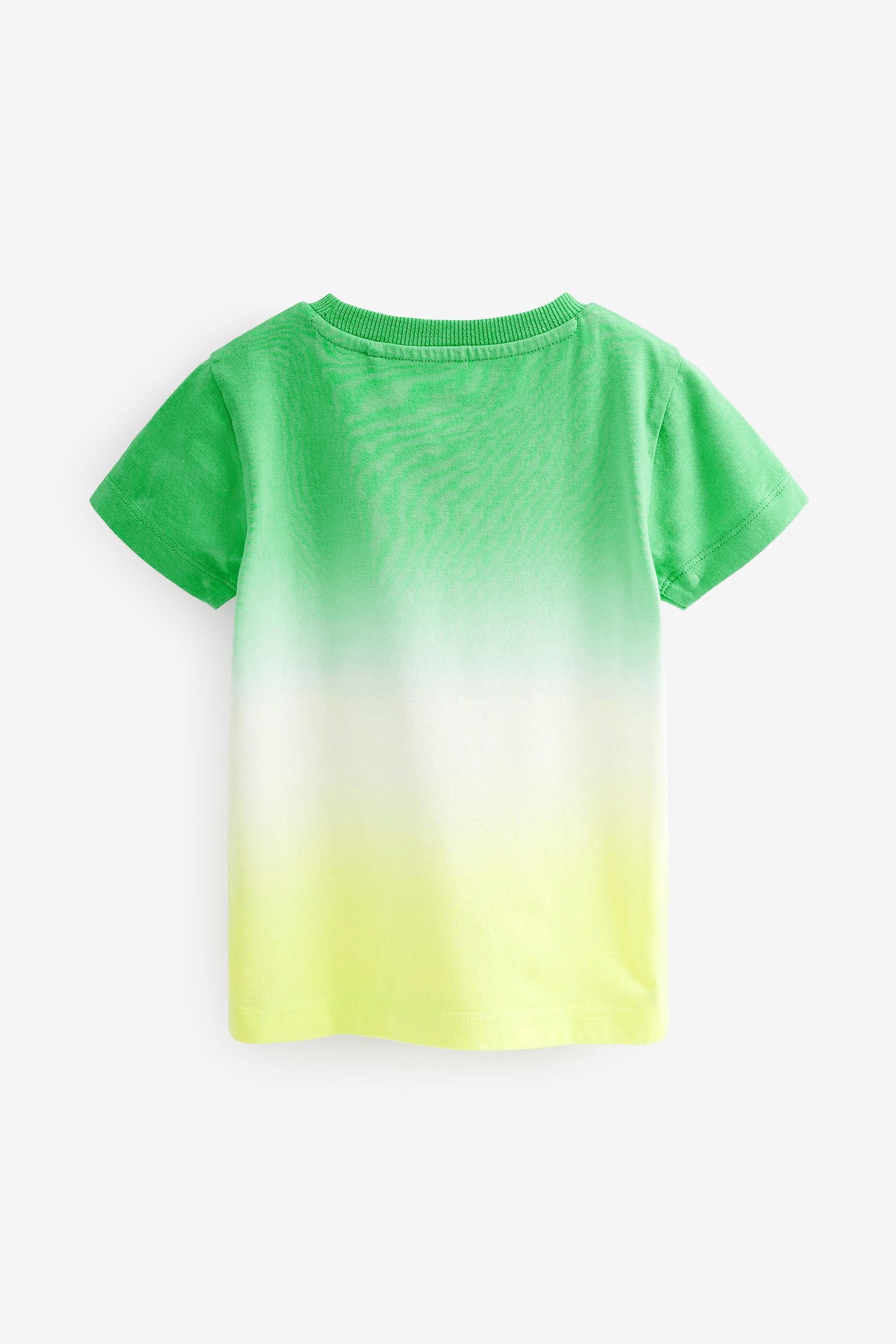 Green and Yellow Short Sleeve Tie Dye T-Shirt (3mths-7yrs)