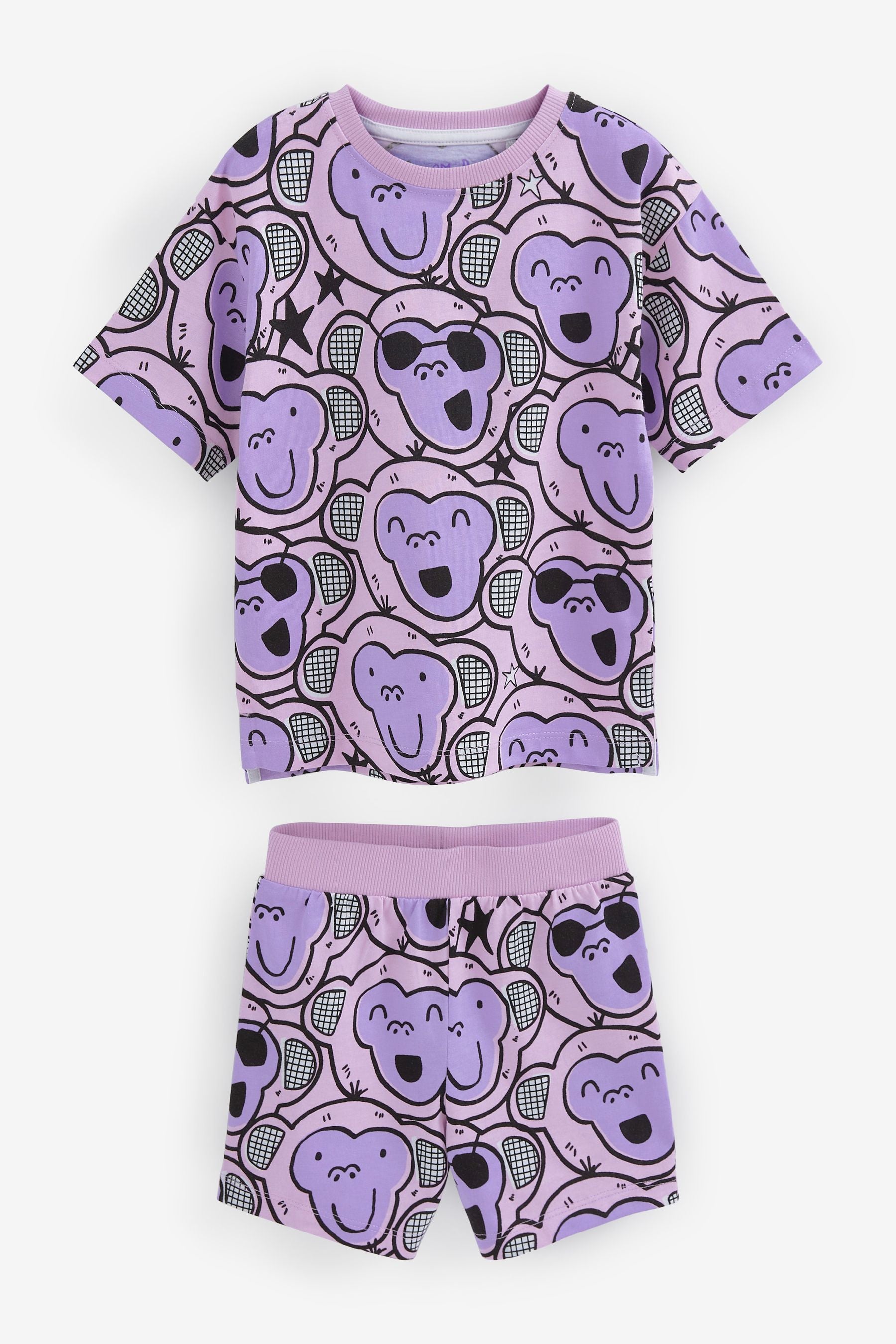 Fluro Animal 3 Pack Short Pyjamas (9mths-10yrs)