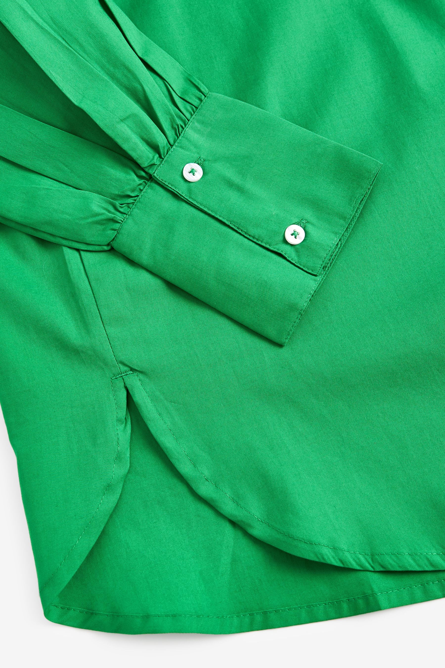 Green Maternity Nursing Button Down Shirt