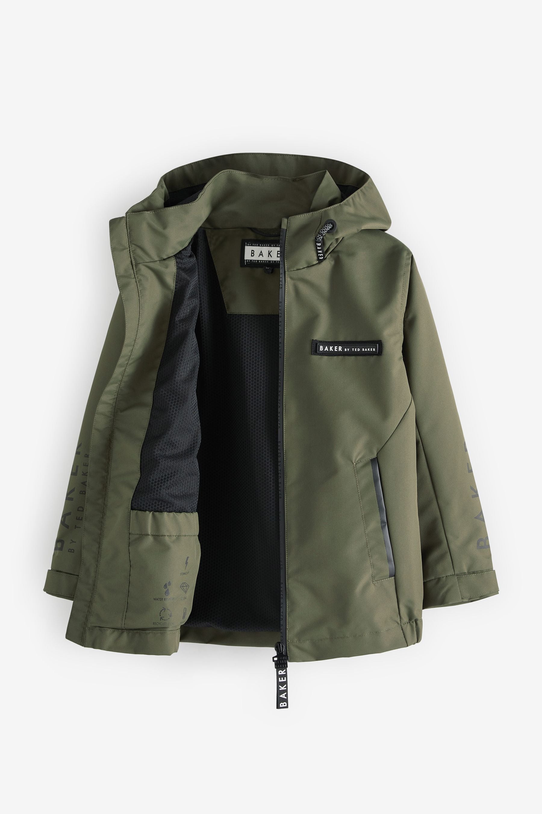 Khaki Green Baker by Ted Baker Khaki Green Shower Resistant Jacket