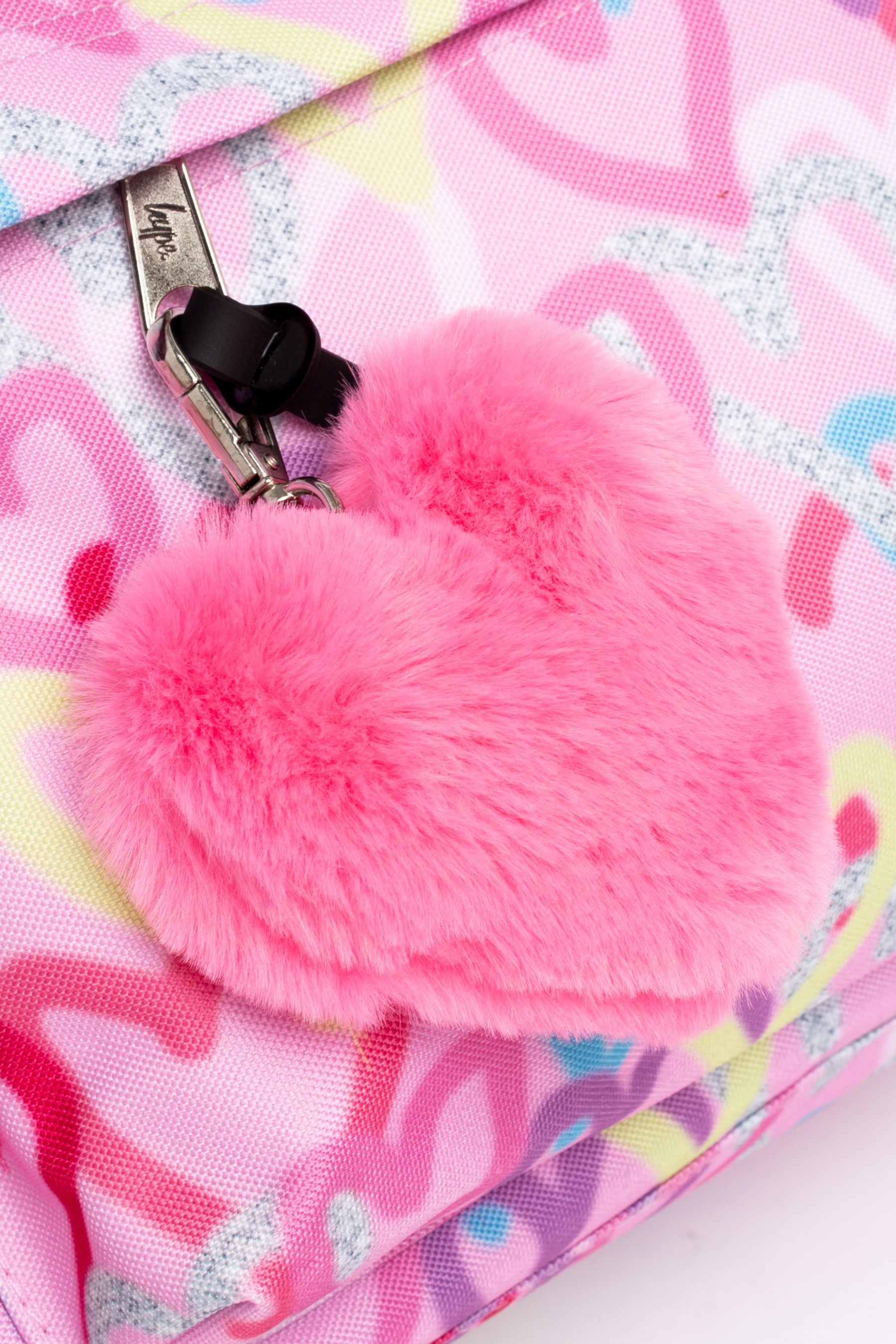 Pink Hype. Pink Graffiti Hearts Backpack