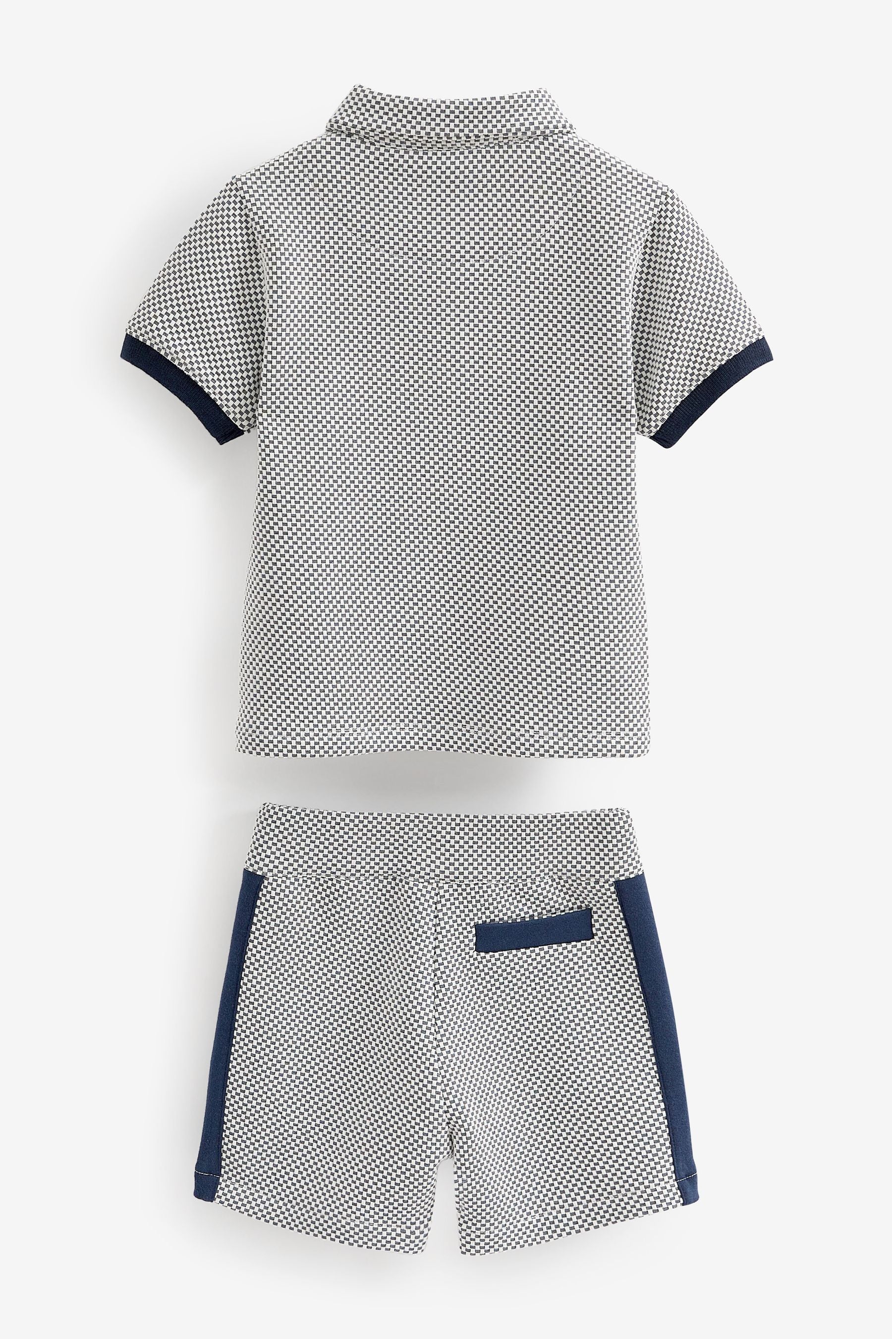 Navy Baker by Ted Baker Blue Polo and Short Set