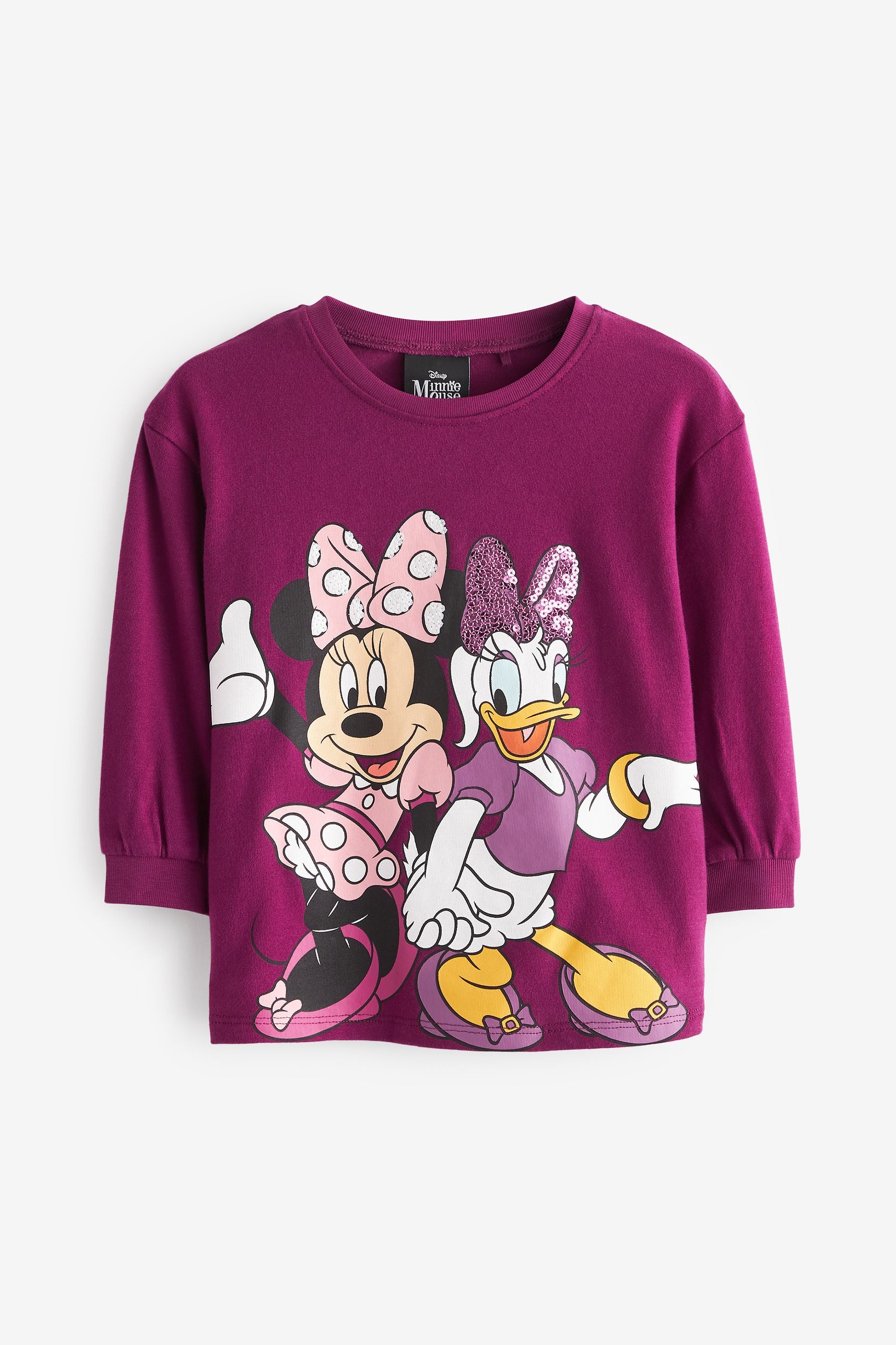 Plum Purple Disney Minnie Mouse Cotton T-Shirt (3mths-7yrs)