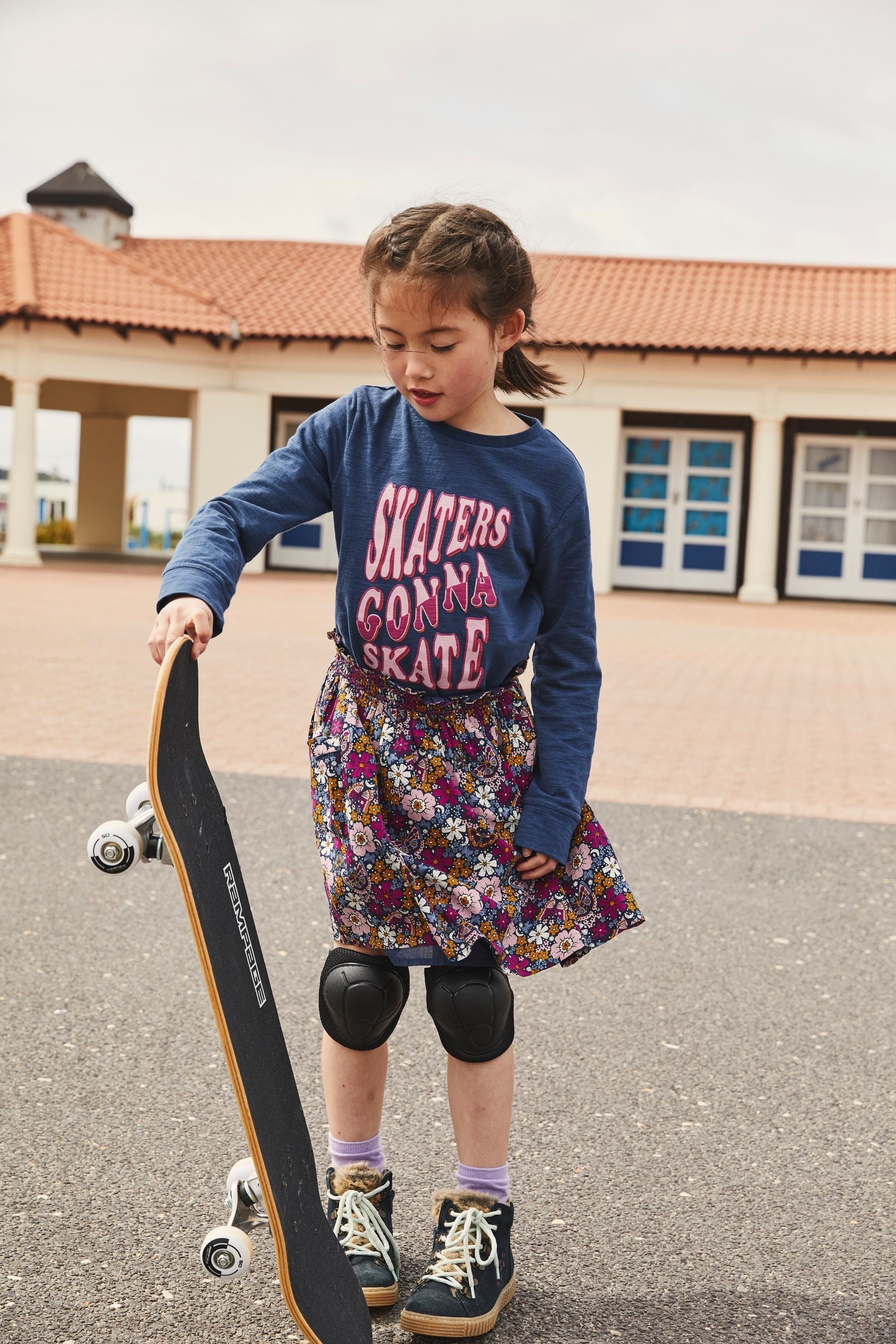 FatFace Blue Skaters Gonna Skate T-Shirt