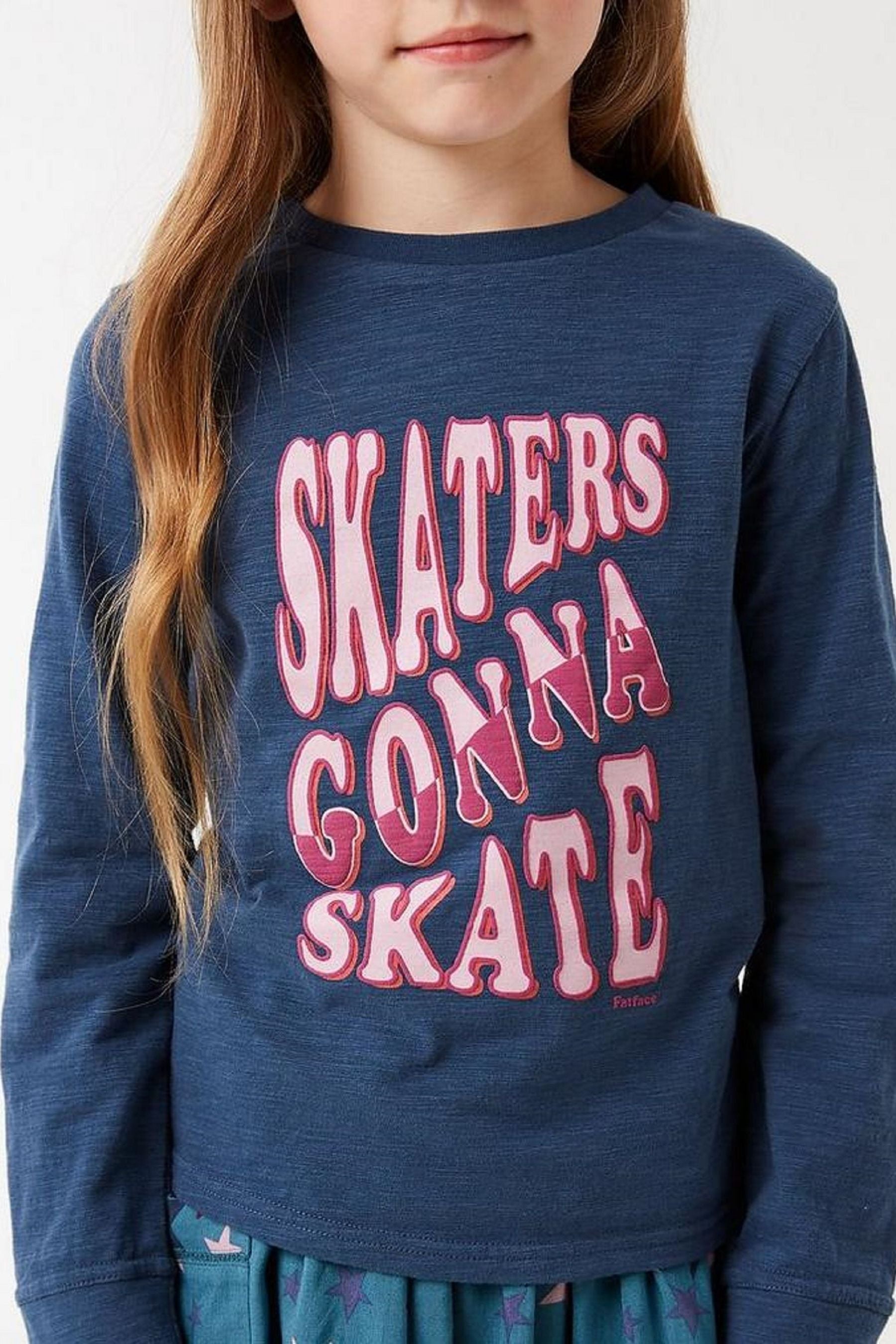 FatFace Blue Skaters Gonna Skate T-Shirt