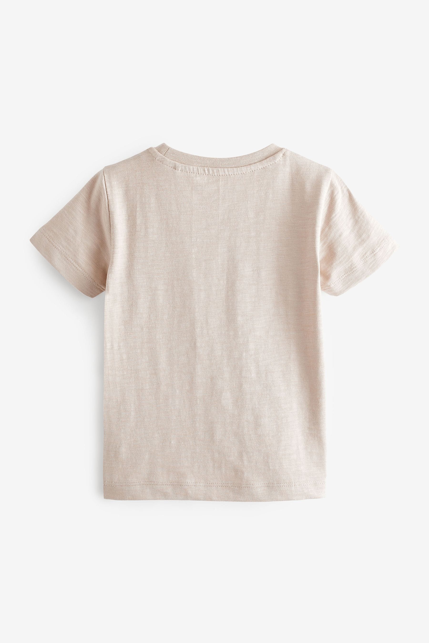 Neutral Short Sleeve Plain T-Shirt (3mths-7yrs)