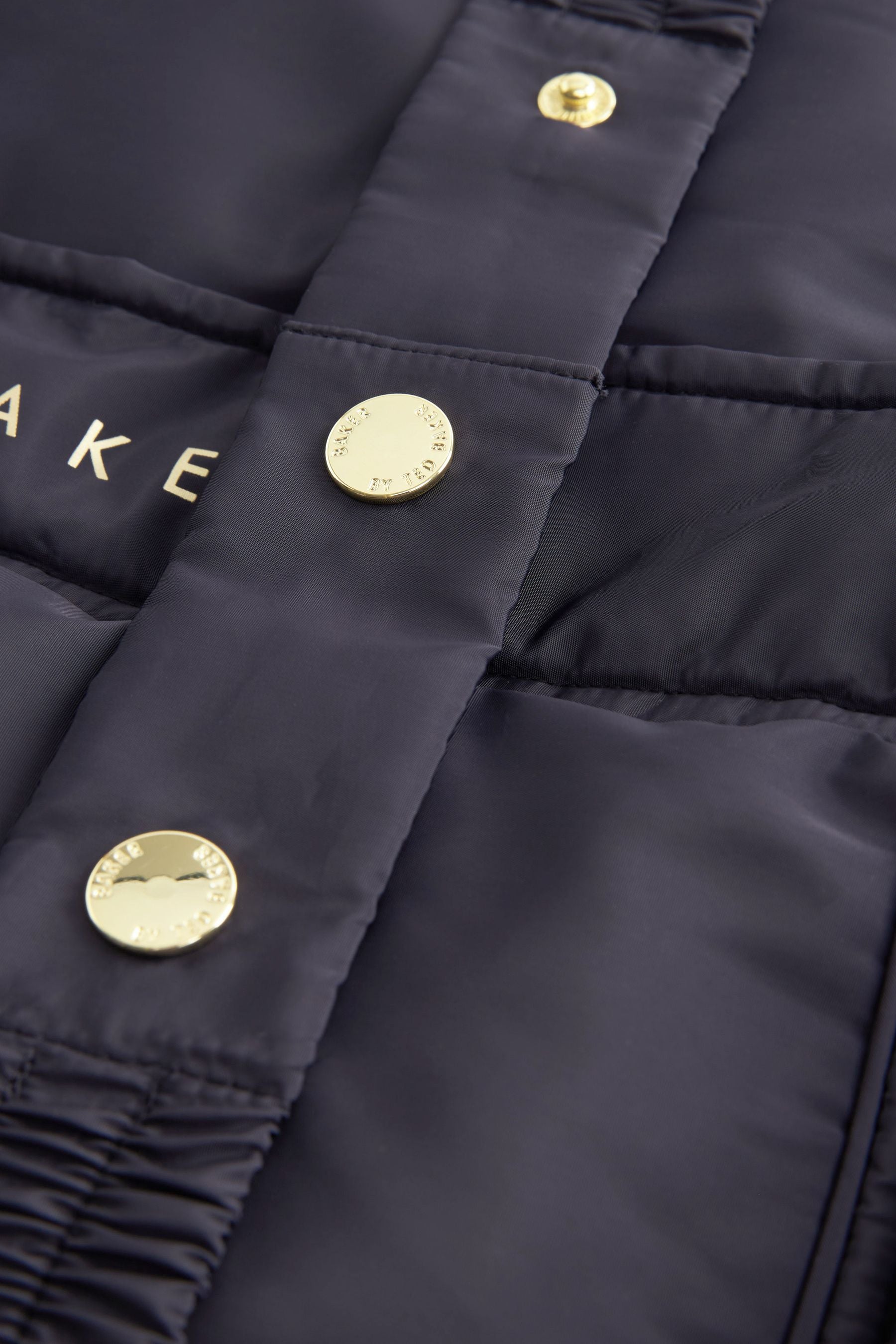 Navy Baker by Ted Baker Shower Resistant Belted Coat