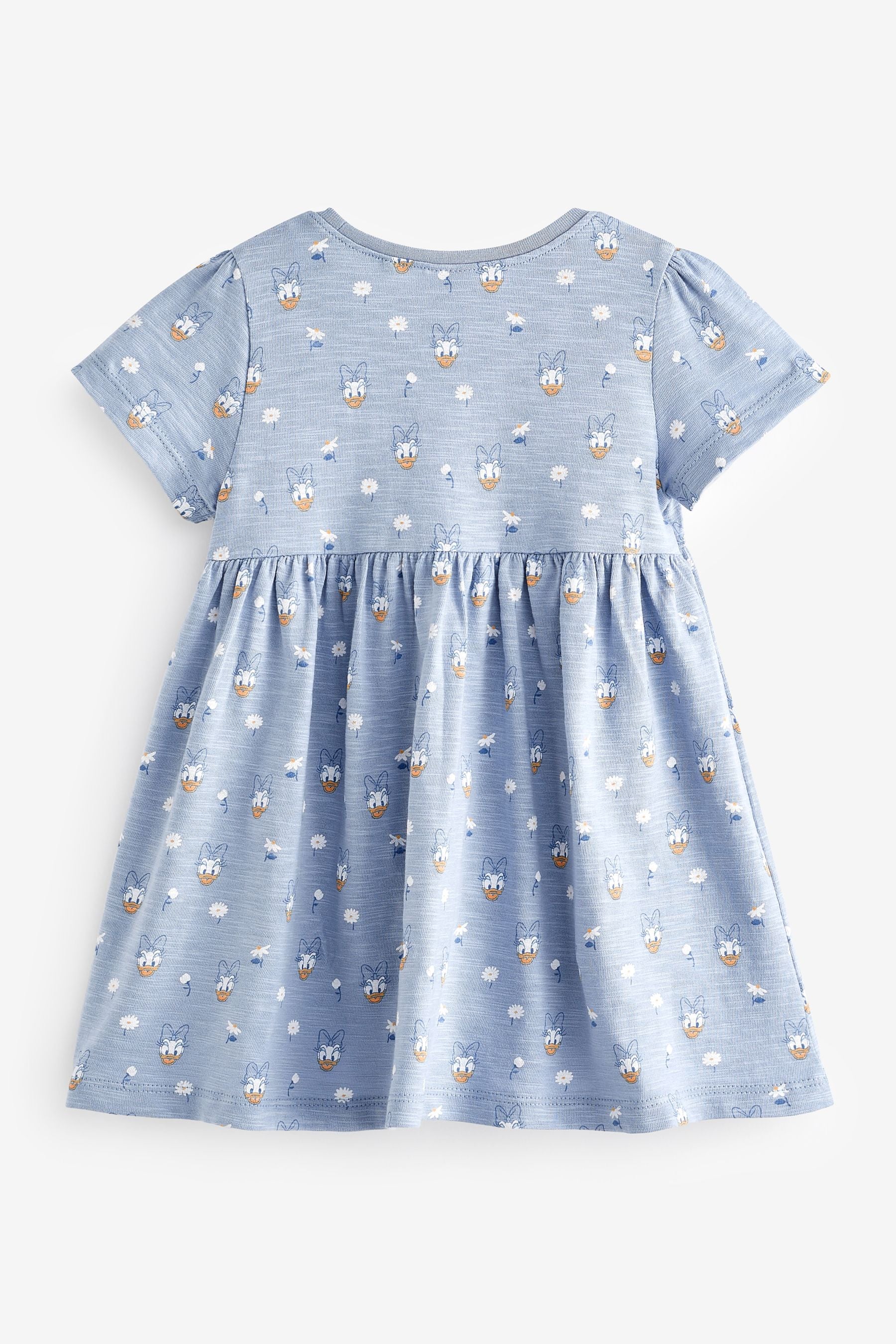 Blue Daisy Duck Short Sleeve Jersey Dress (3mths-7yrs)