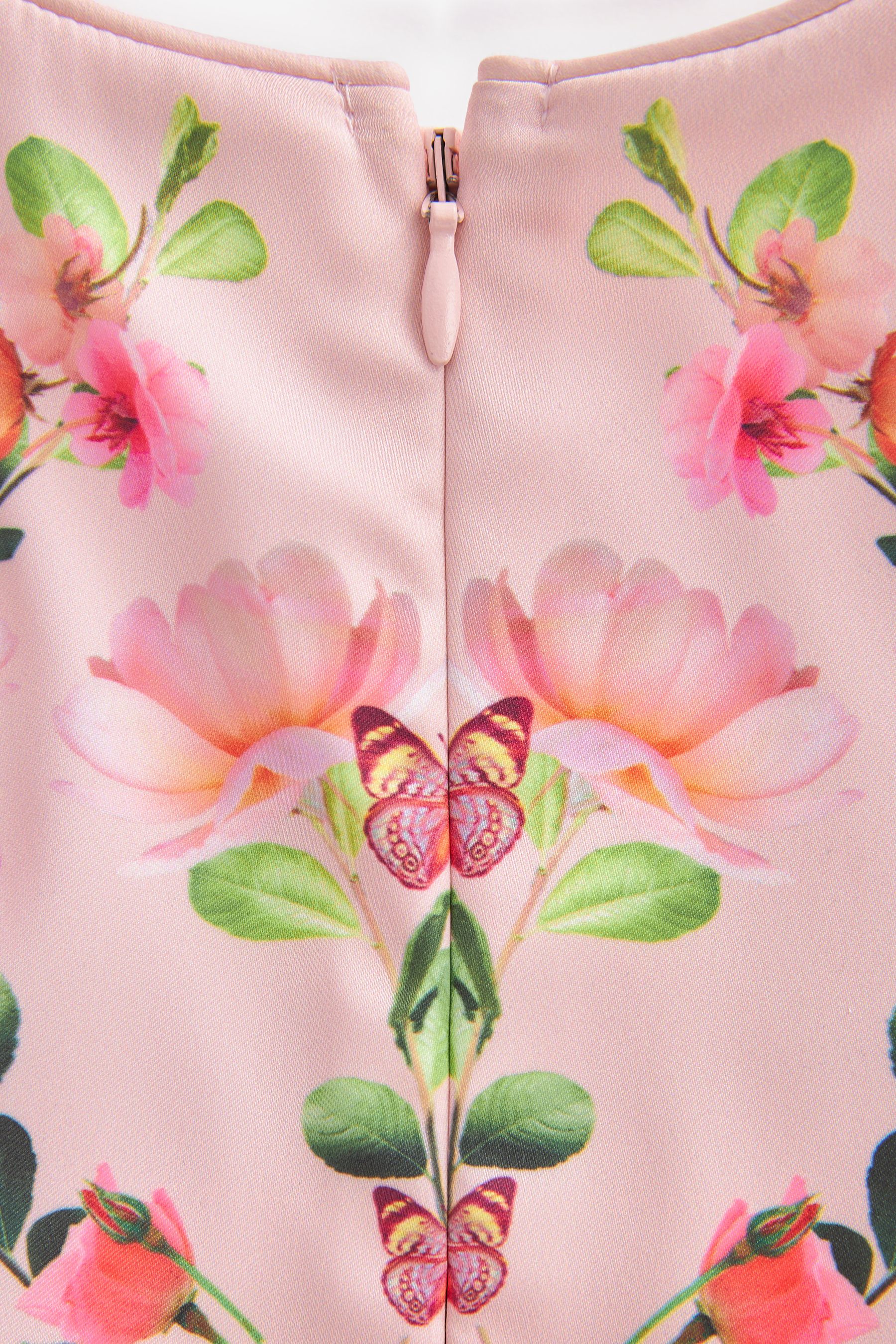 Pink Baker by Ted Baker Pink Mirrored Floral Dress