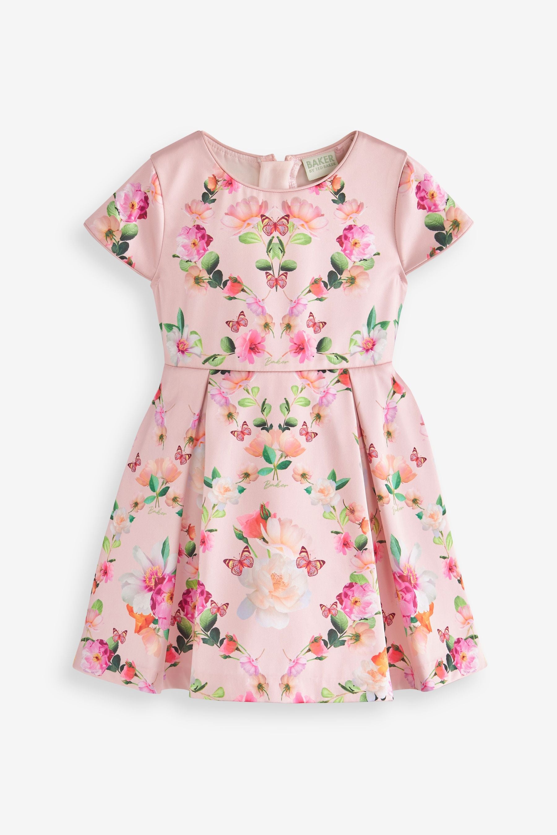 Pink Baker by Ted Baker Pink Mirrored Floral Dress