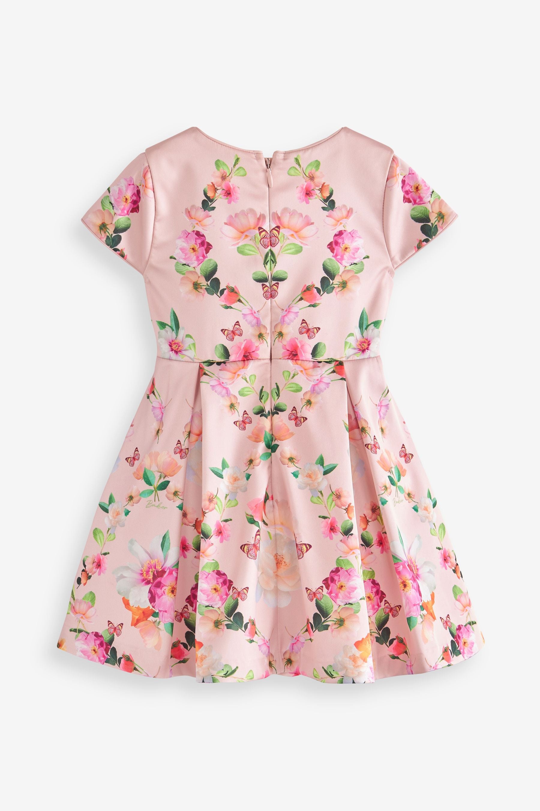 Pink Baker by Ted Baker Pink Mirrored Floral Dress