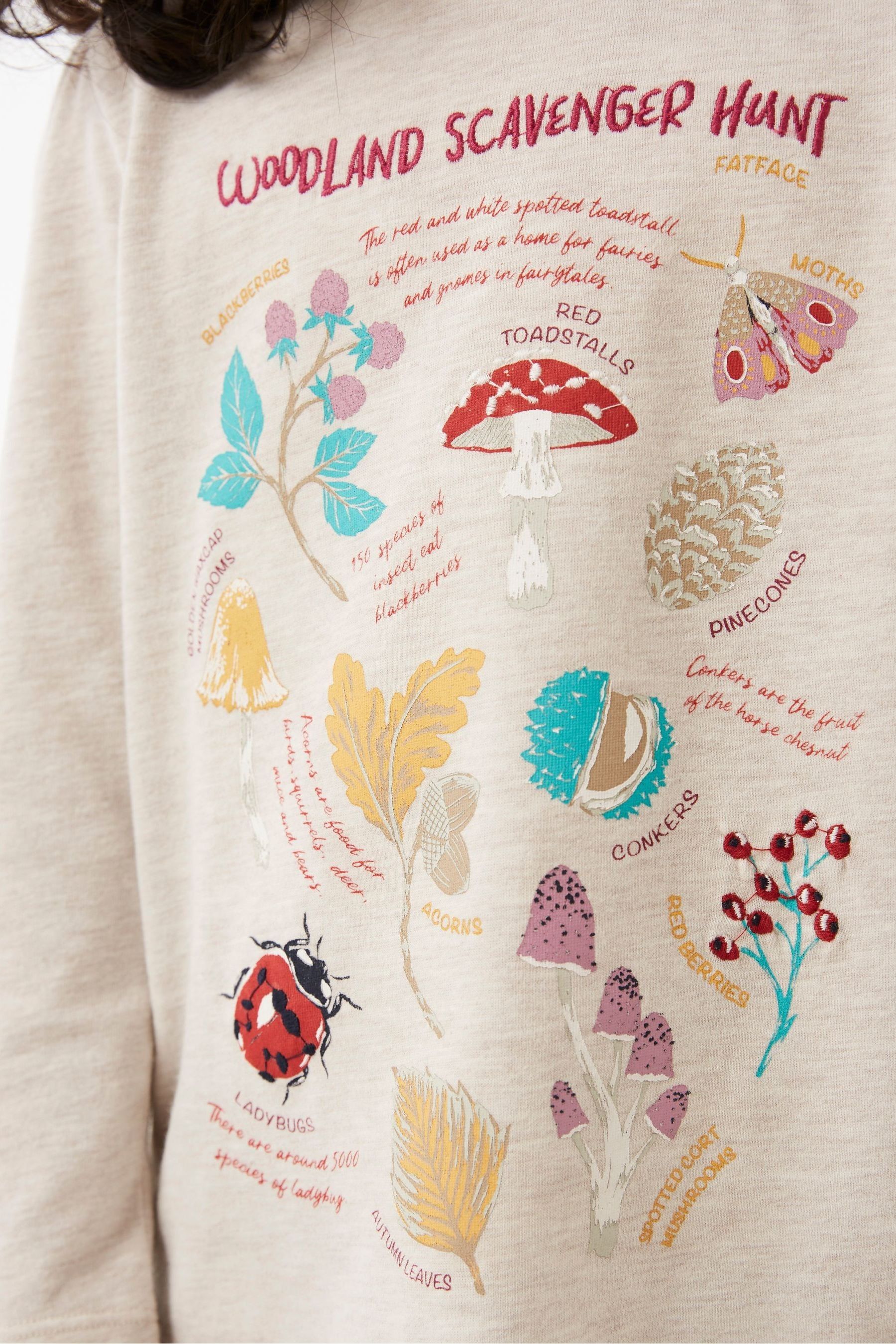 FatFace Natural Toadstool Graphic T-Shirt