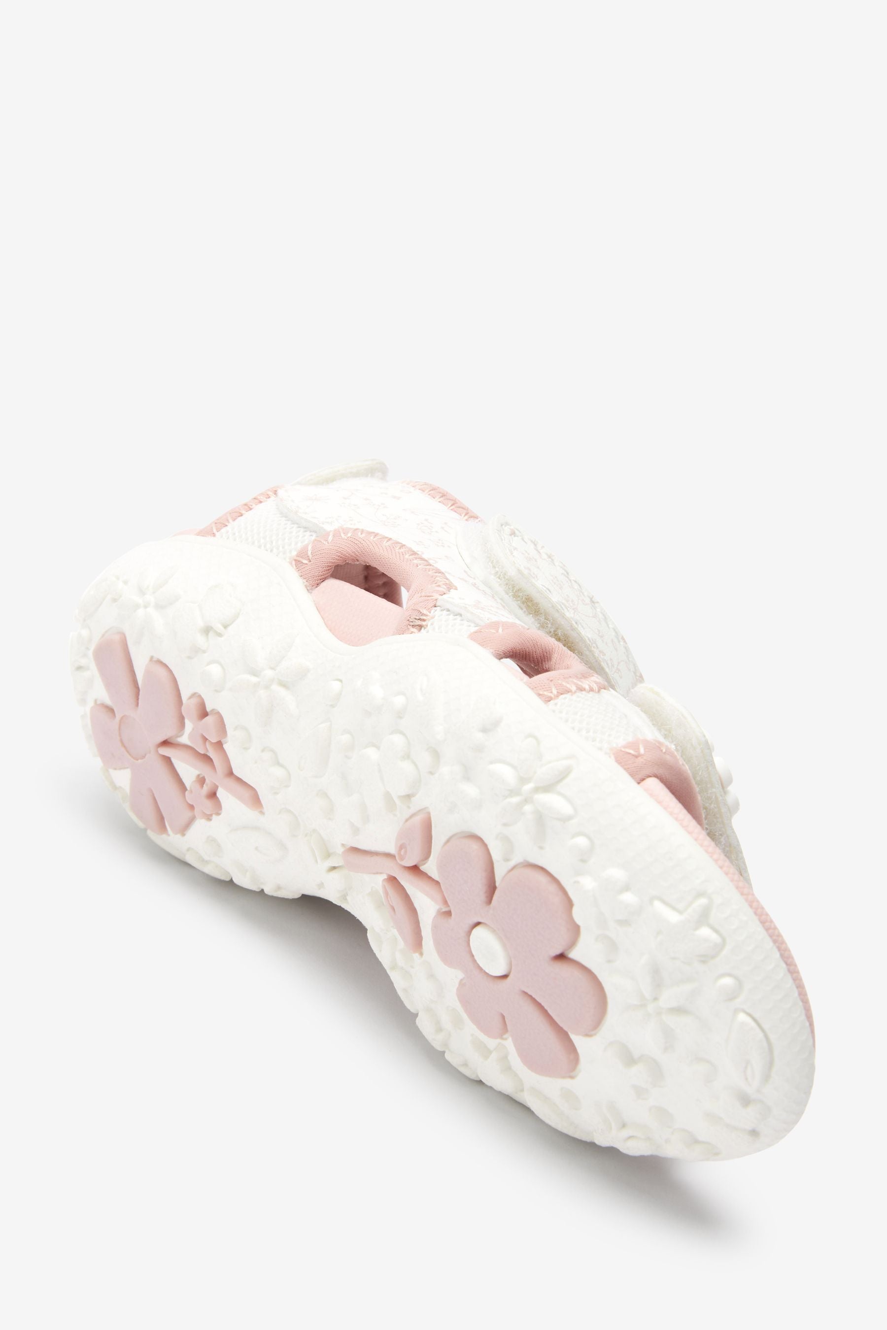 White/Pink Floral Trekker Sandals