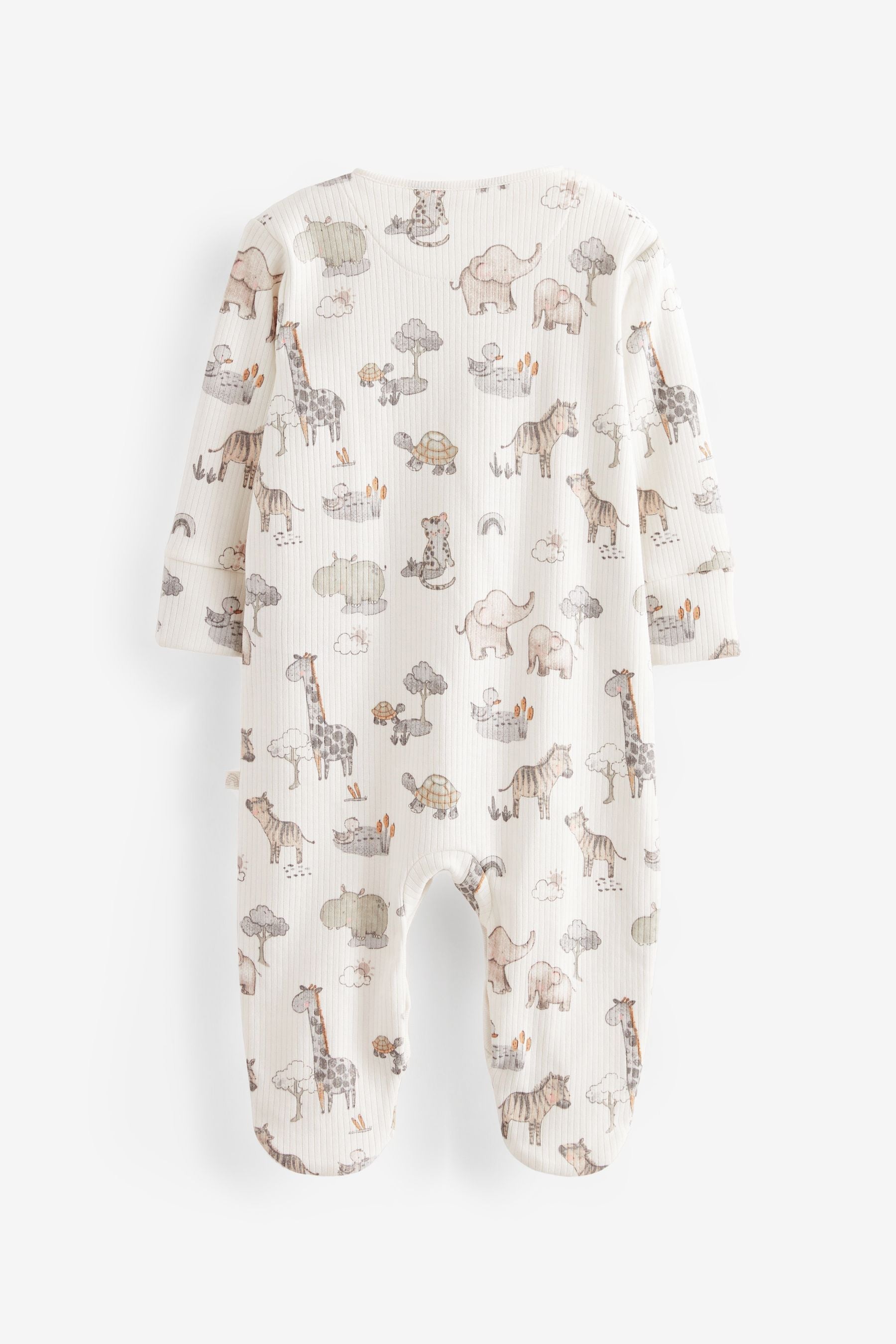 Oatmeal Baby Sleepsuit 2 Pack (0mths-2yrs)