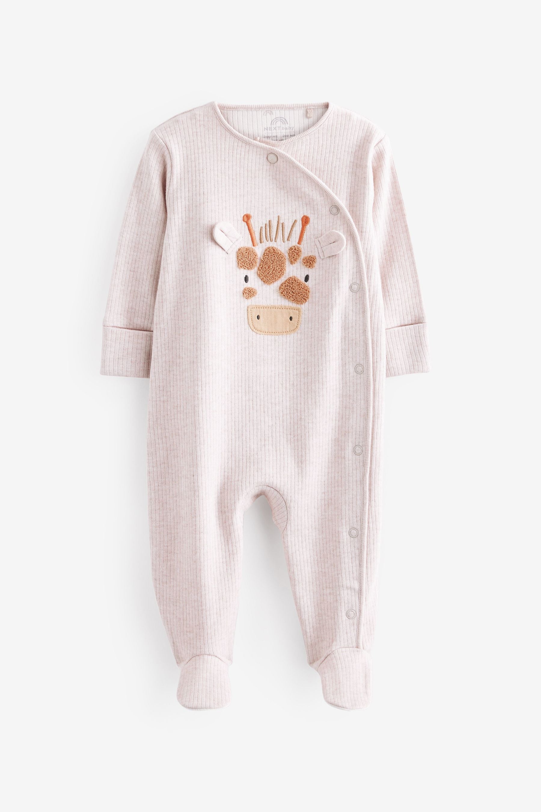 Oatmeal Baby Sleepsuit 2 Pack (0mths-2yrs)