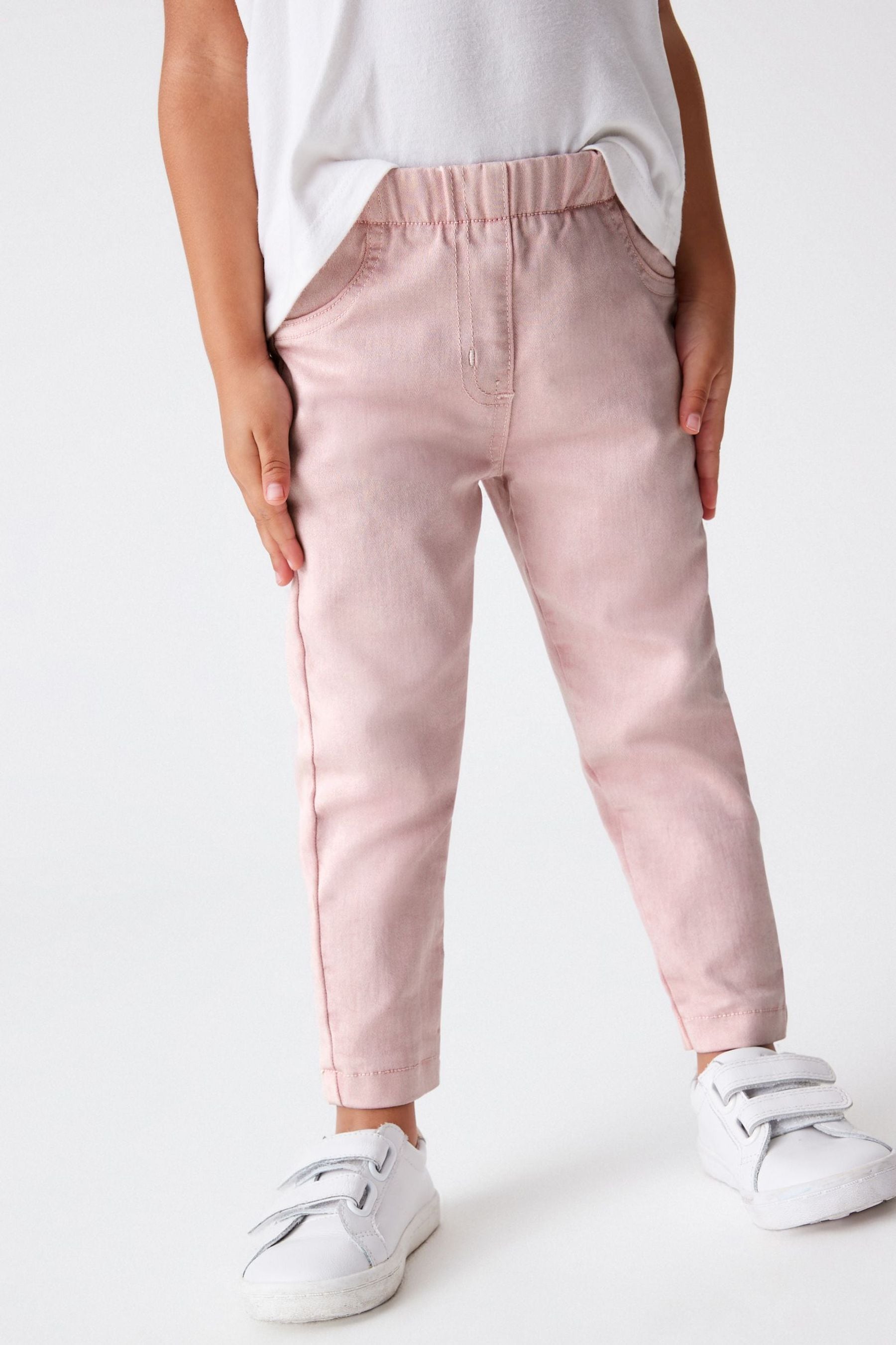 Pink Elasticated Waist Jeggings (3mths-7yrs)