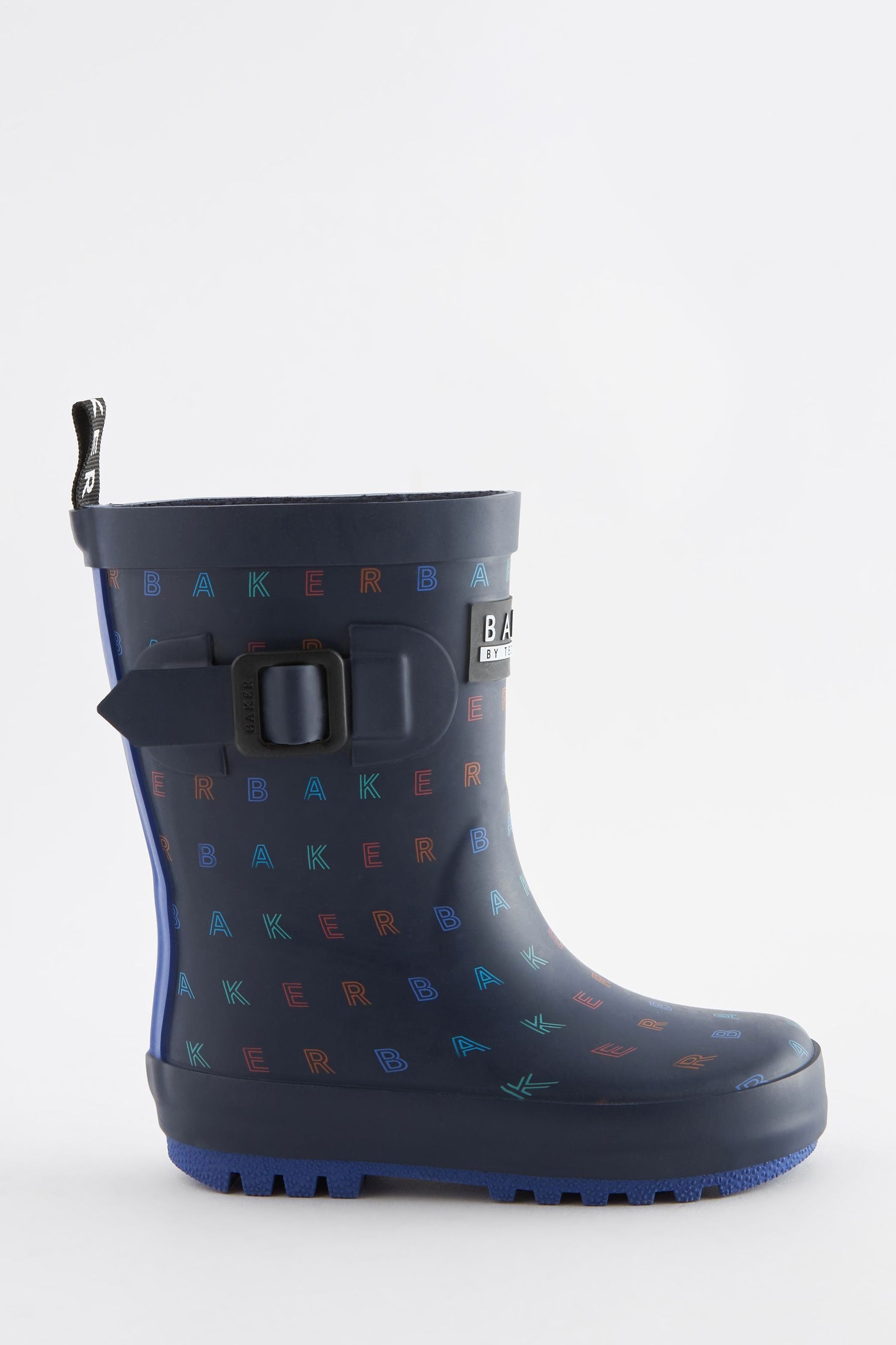 Navy Baker by Ted Baker Boys Logo Welly Boots