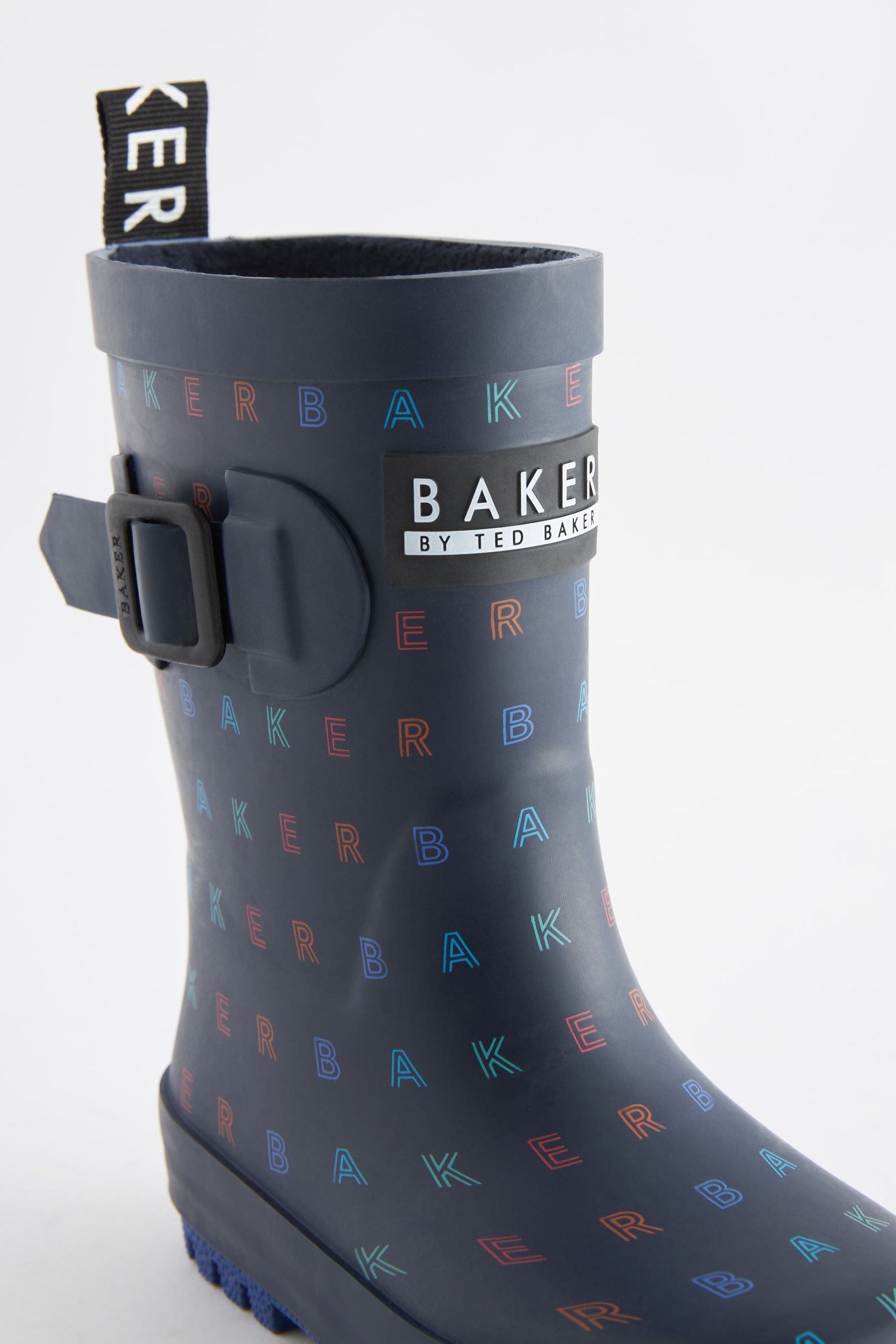 Navy Baker by Ted Baker Boys Logo Welly Boots