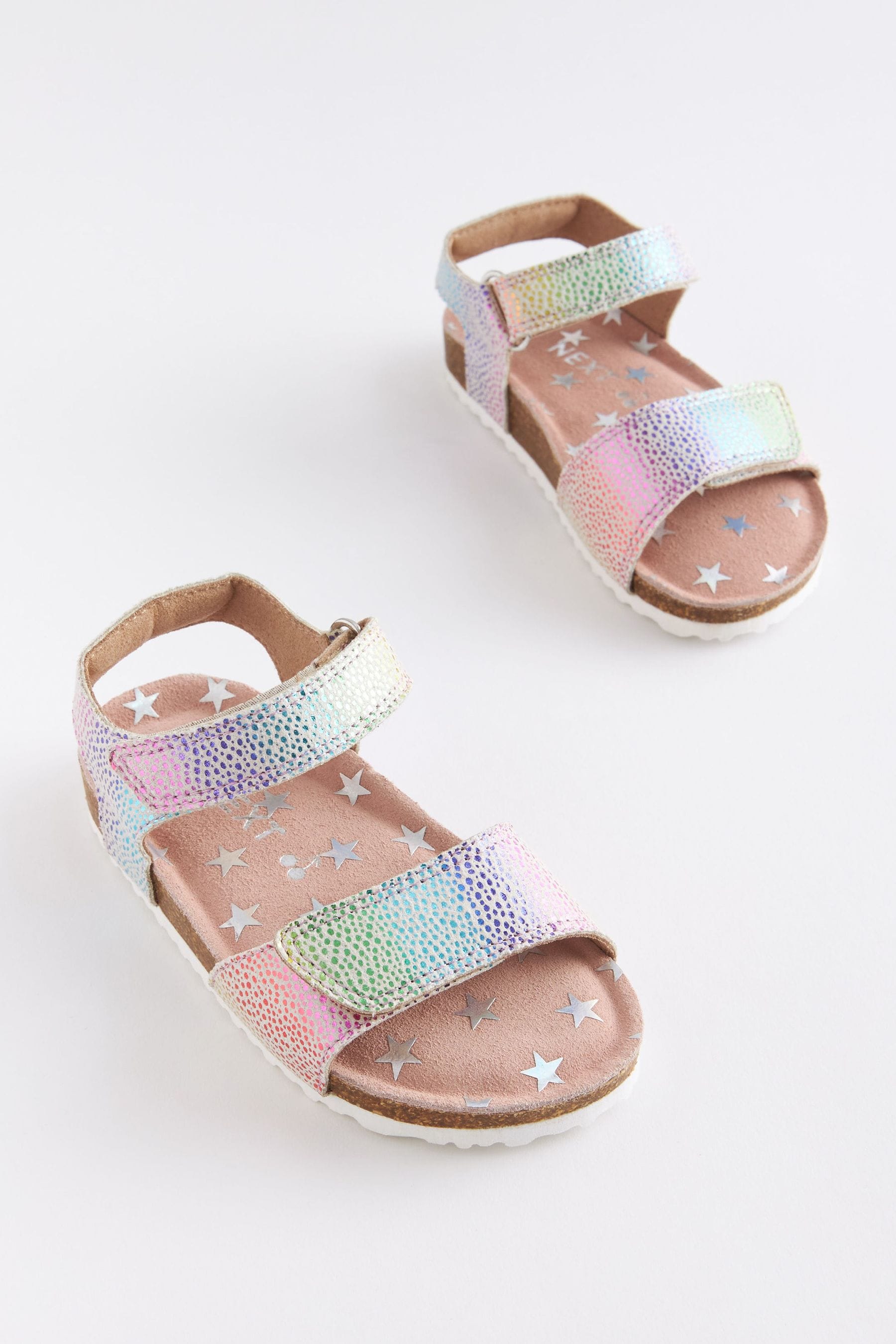 Pink Rainbow Corkbed Sandals