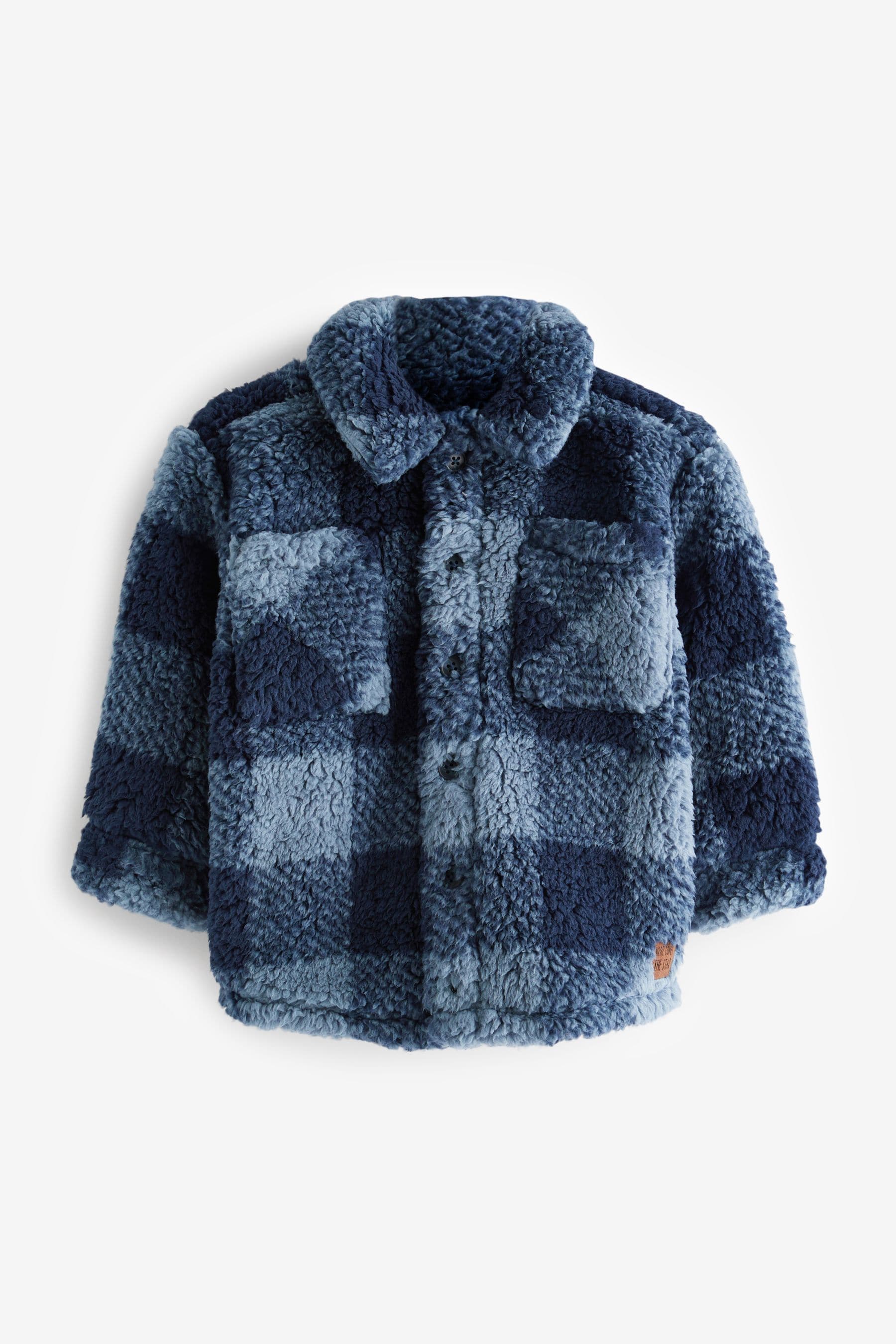 Blue Teddy Borg Fleece Shacket (3mths-7yrs)