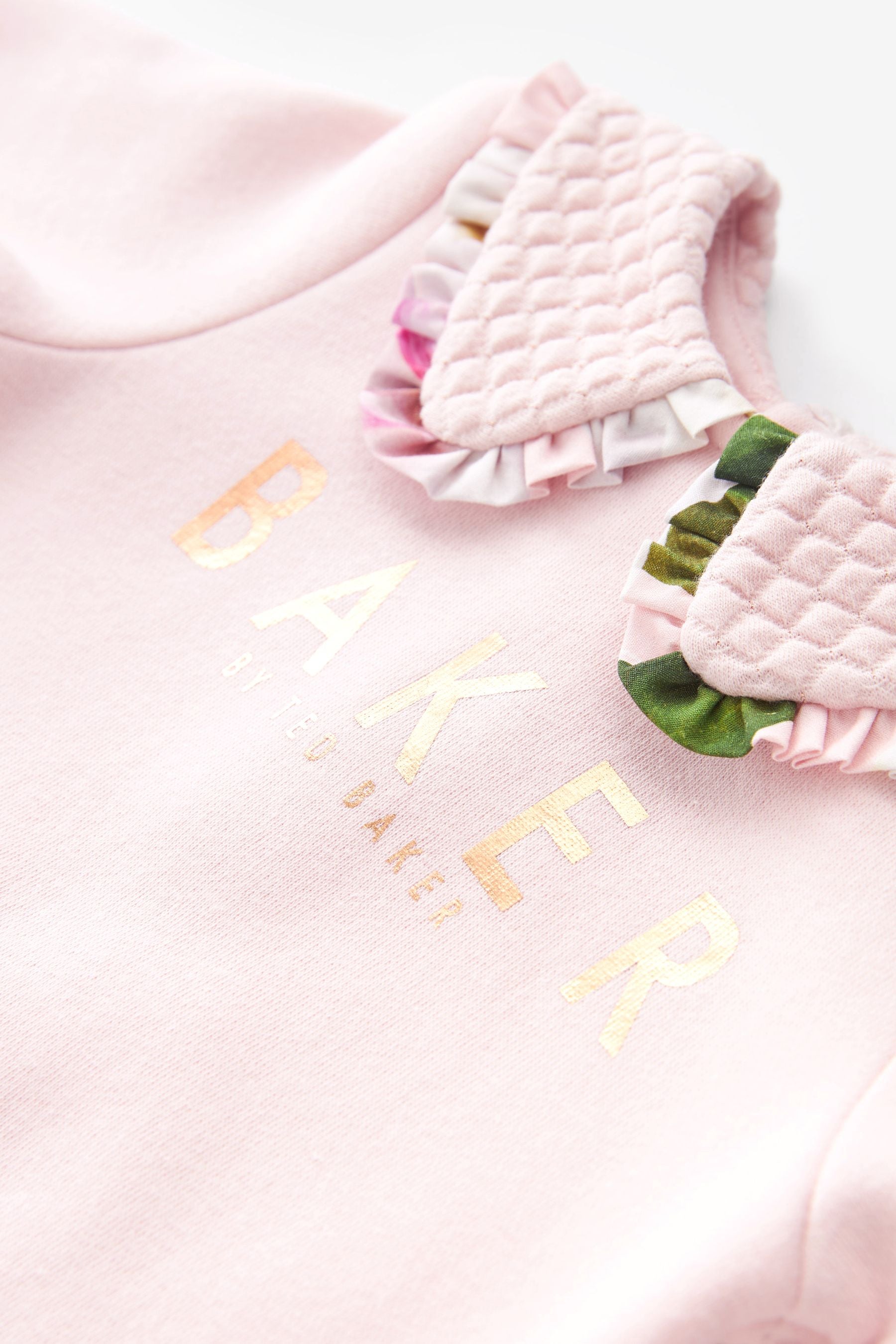 Pink Baker by Ted Baker Quilted Sweater and Joggers Set