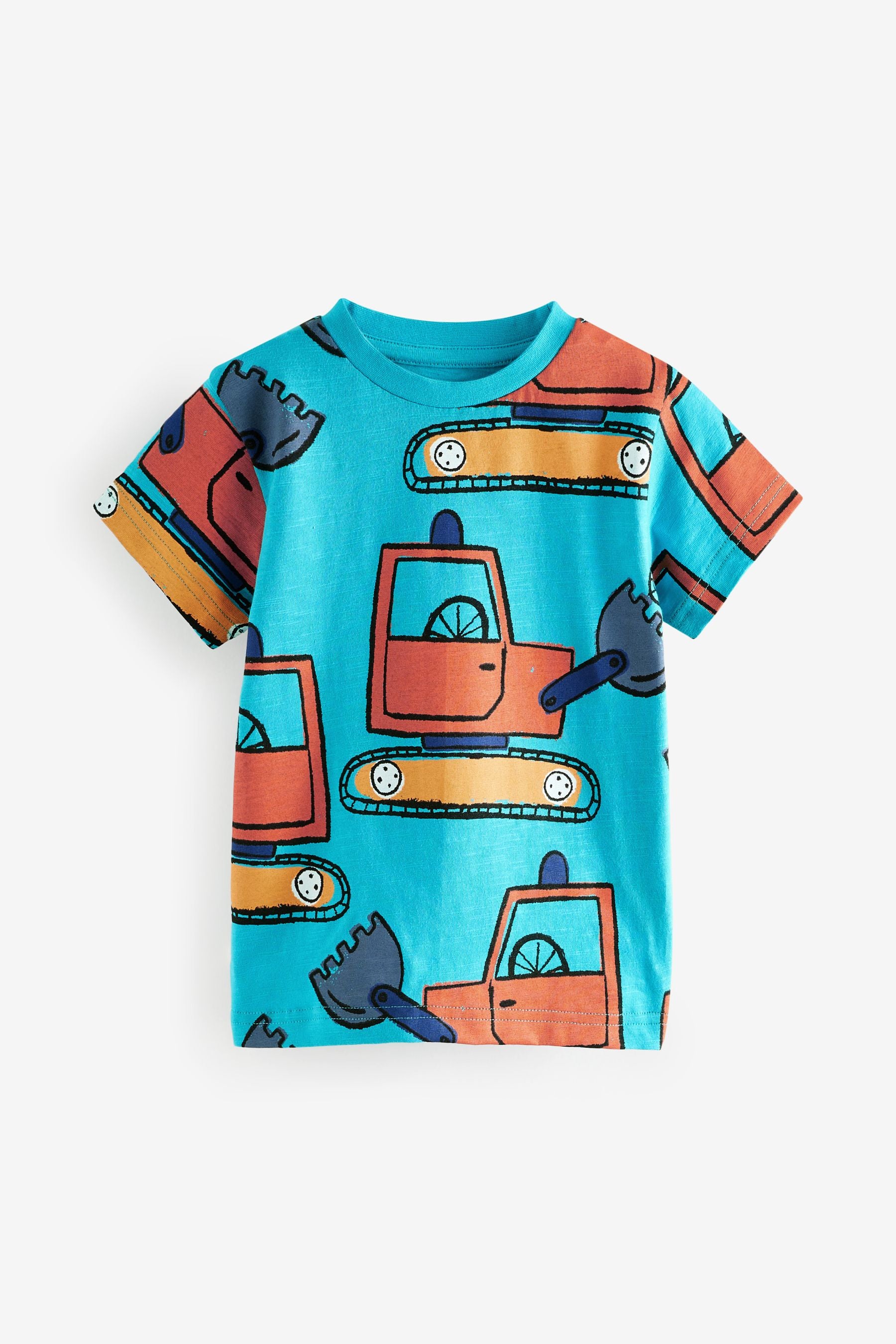 Blue Digger Short Sleeve All Over Print T-Shirt (3mths-7yrs)