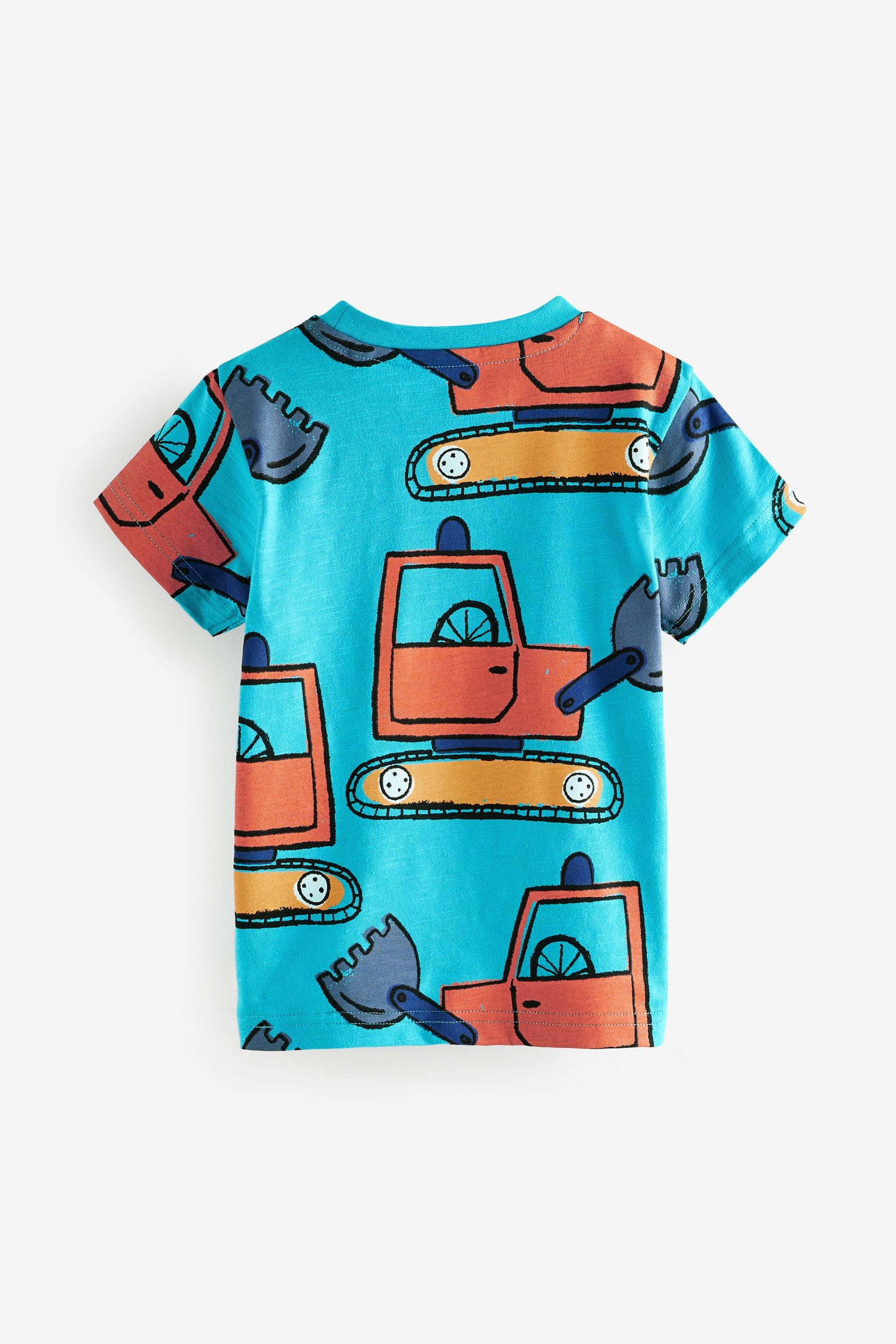 Blue Digger Short Sleeve All Over Print T-Shirt (3mths-7yrs)