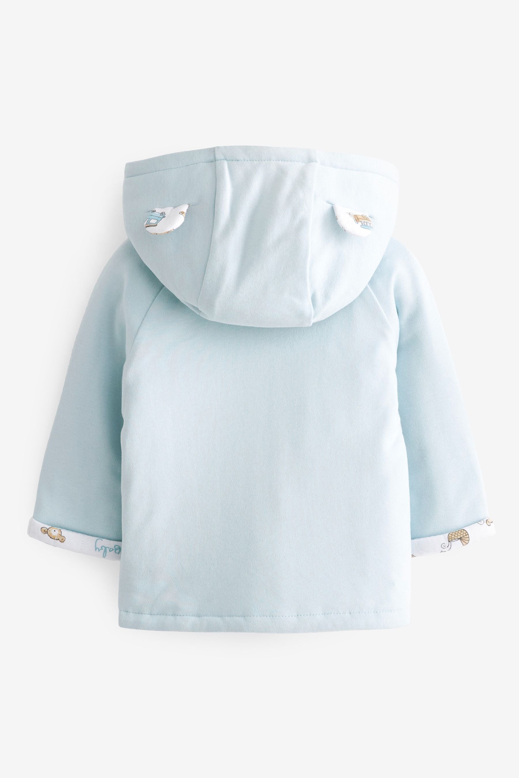 Blue Lightweight Jersey Baby Jacket (0mths-2yrs)