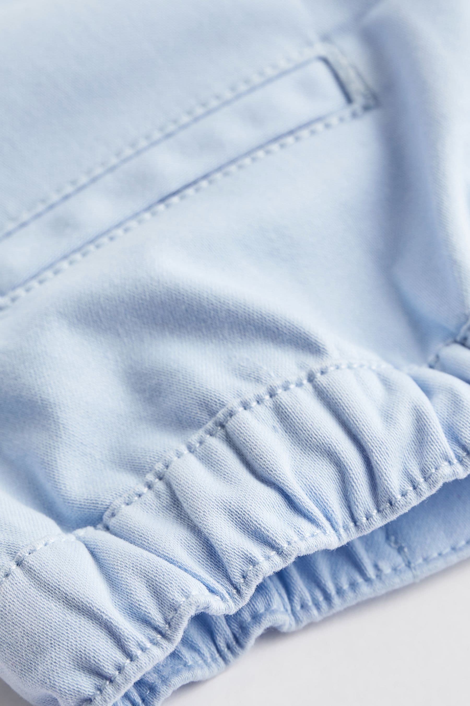 Pale Blue Woven Baby Chinos