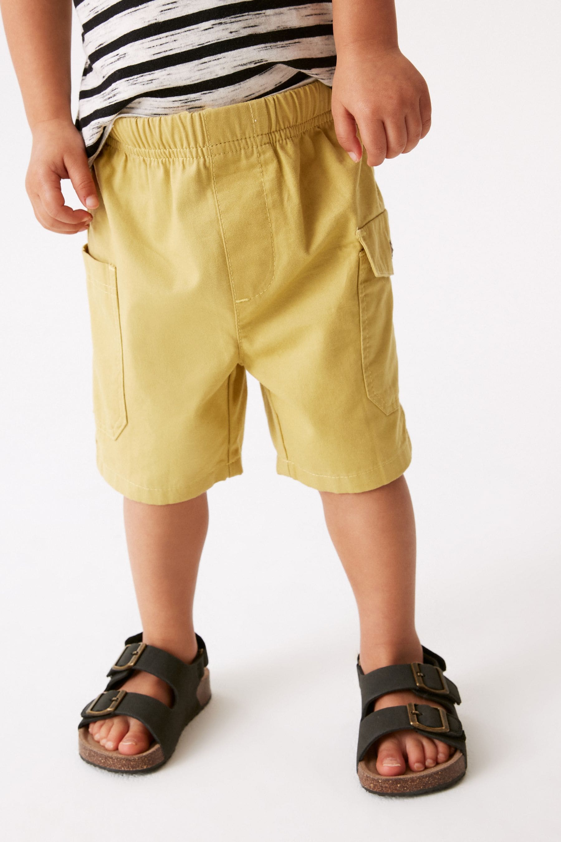 Ochre Yellow Utility Shorts (3mths-7yrs)