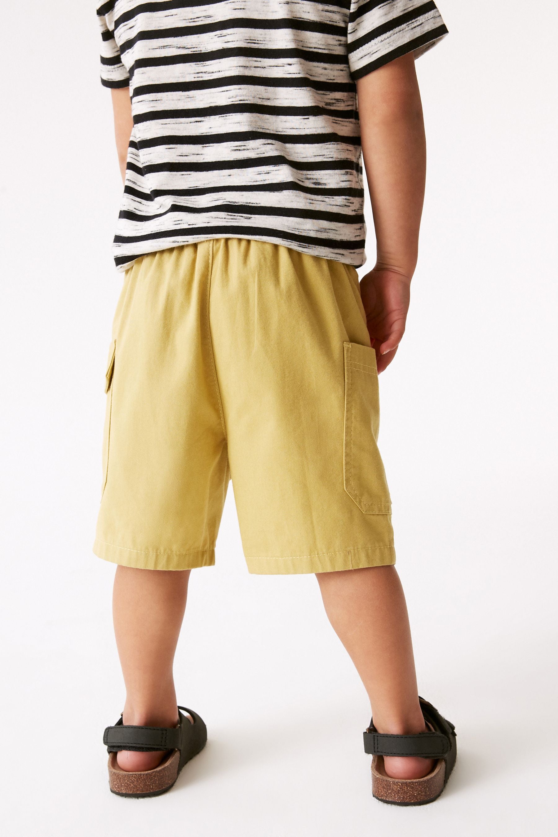 Ochre Yellow Utility Shorts (3mths-7yrs)