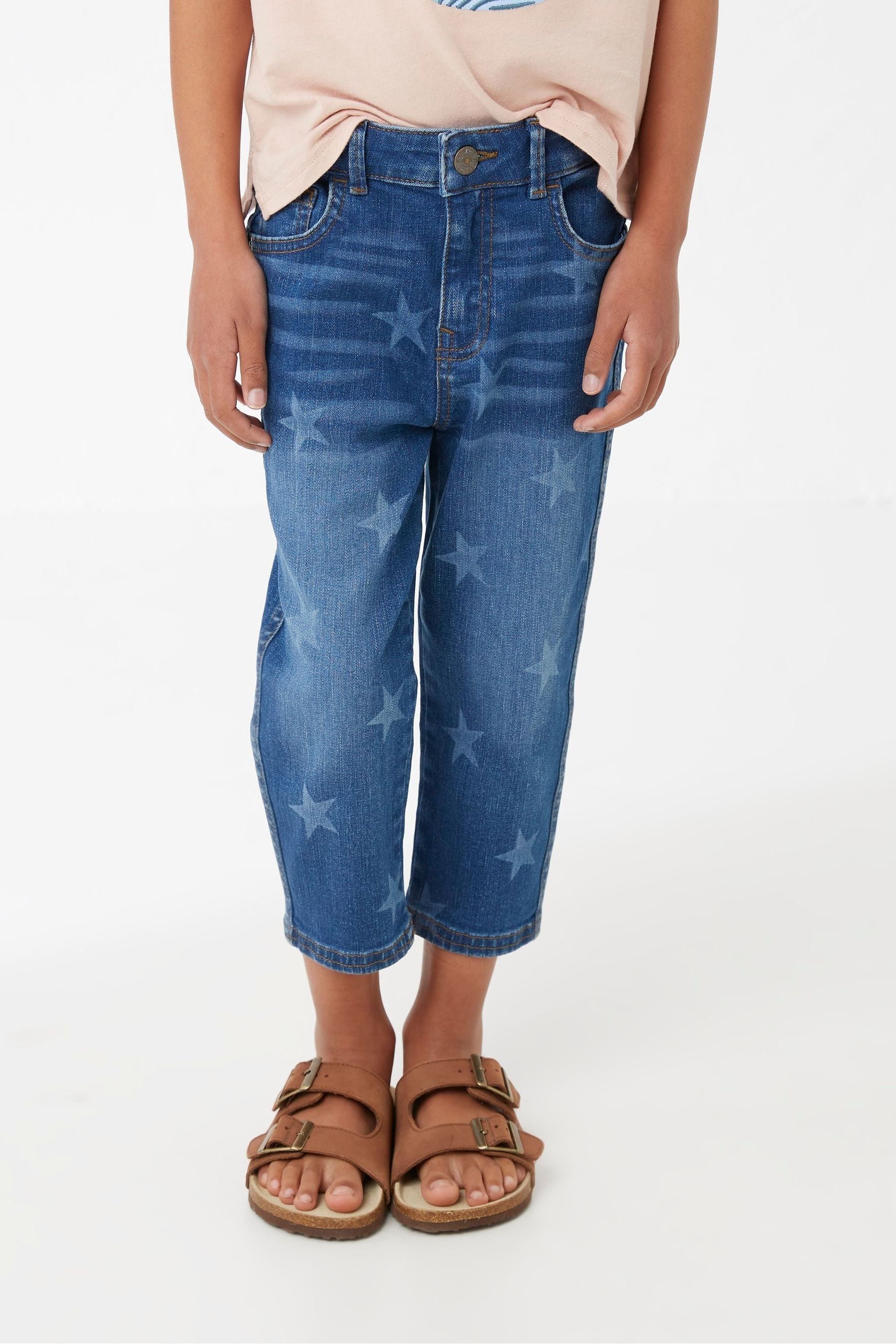 Blue FatFace Blue Star Denim Crop Jeans