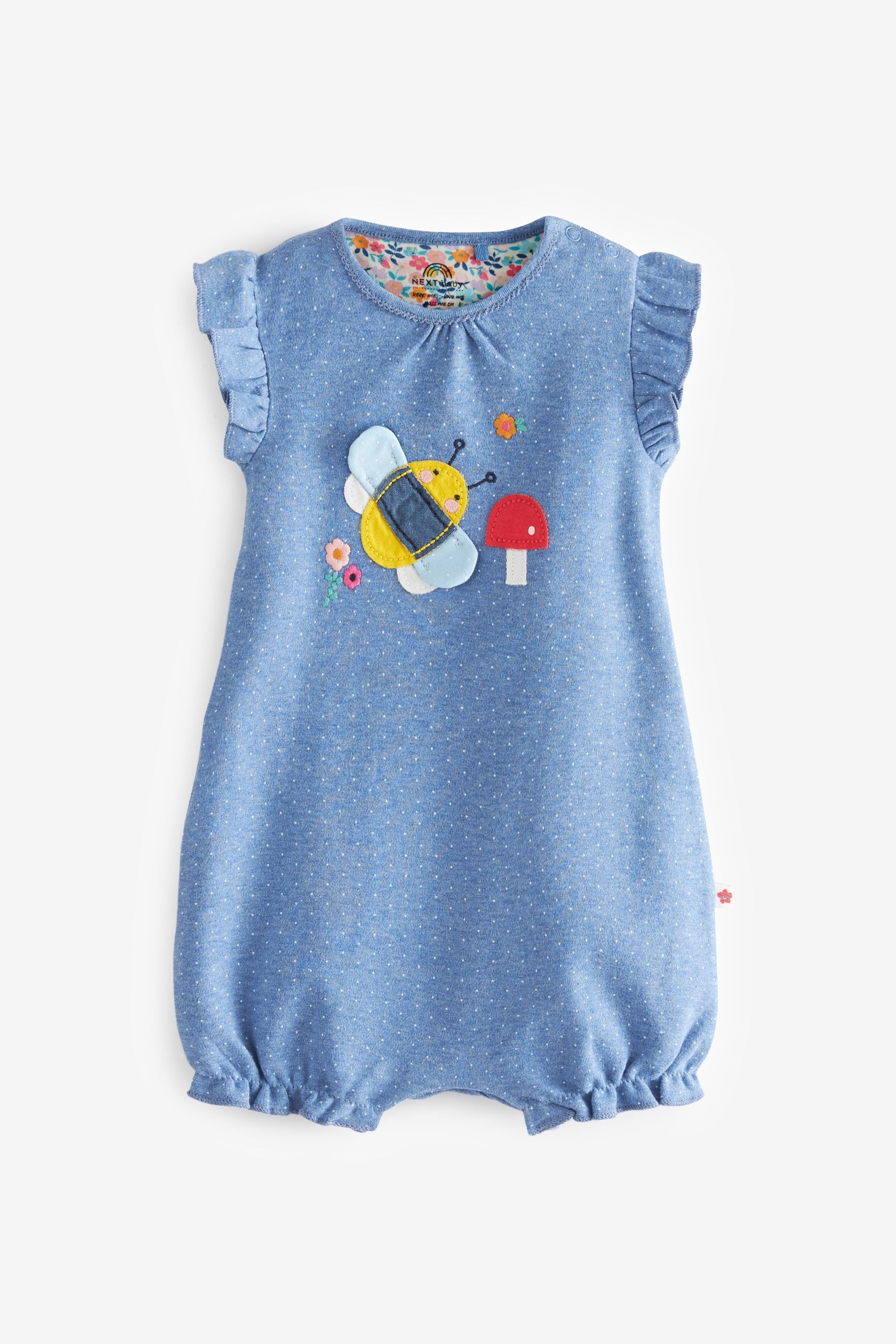 Blue Bee Baby Jersey Rompers 3 Pack