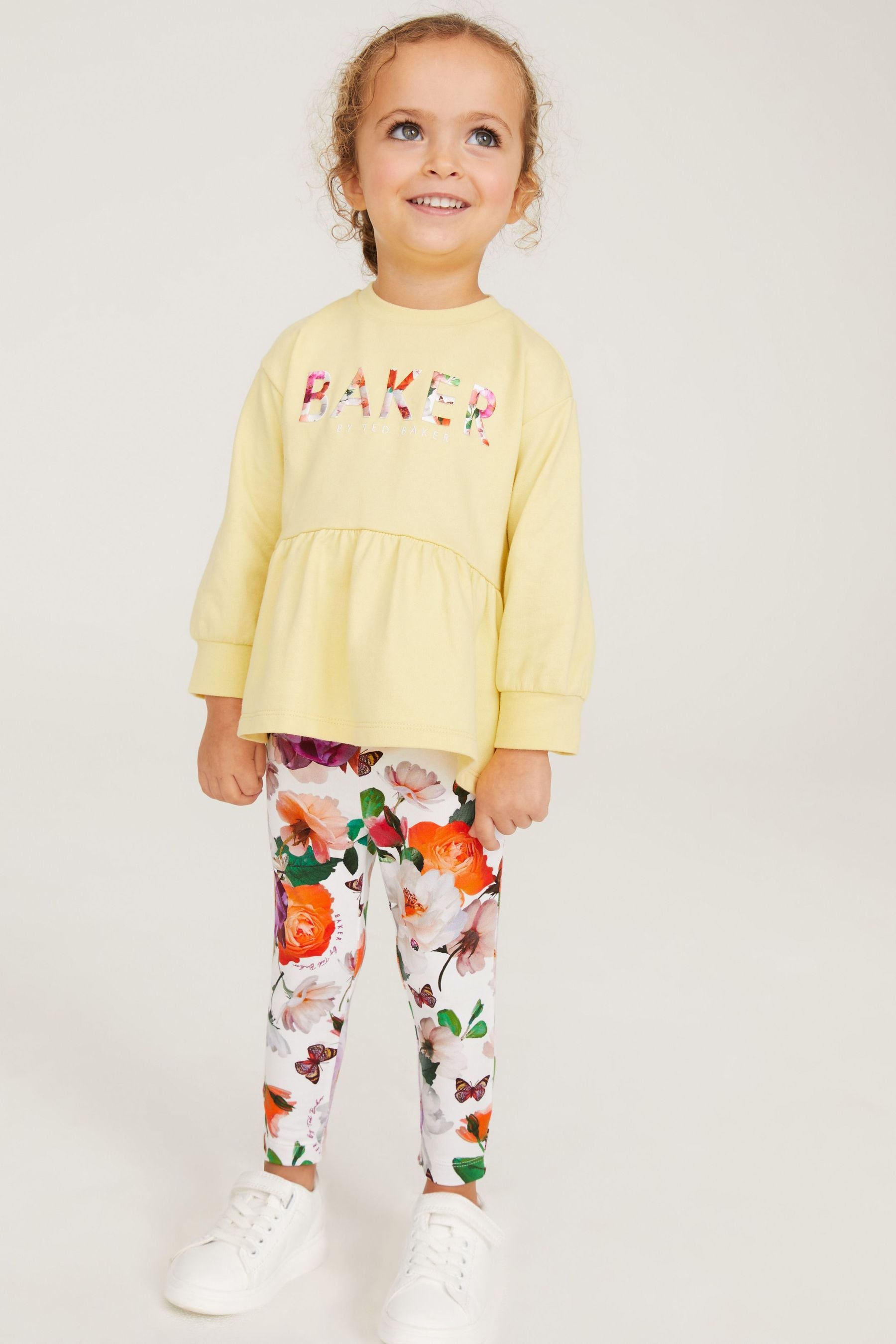 Yellow Baker by Ted Baker Yellow Sweater And Legging Set